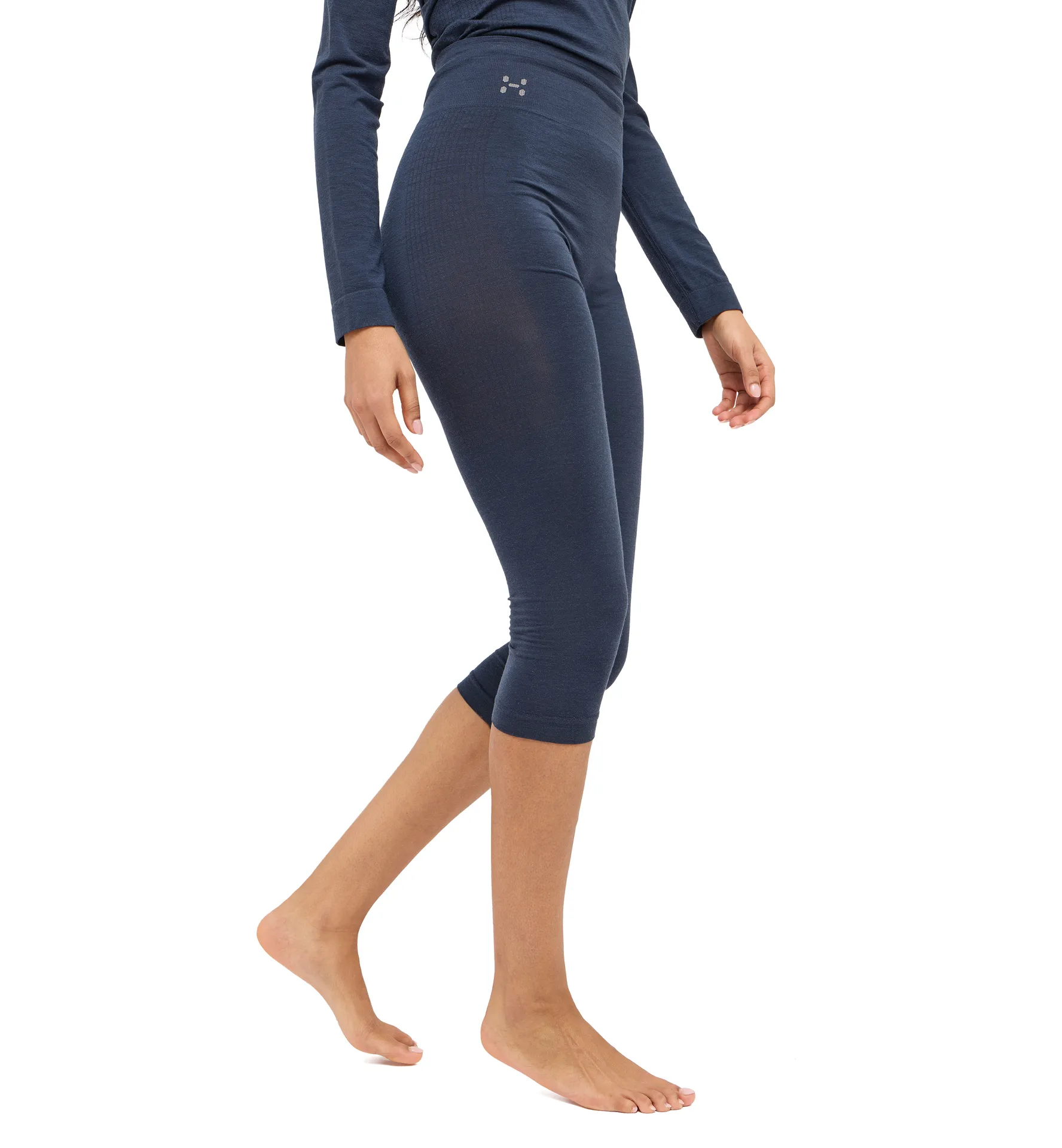 Latnja Wool 3/4 Pant Women Tarn Blue