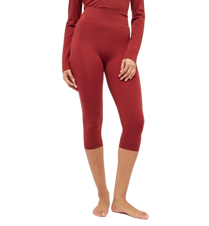 Latnja Wool 3/4 Pant Women Carmine Red