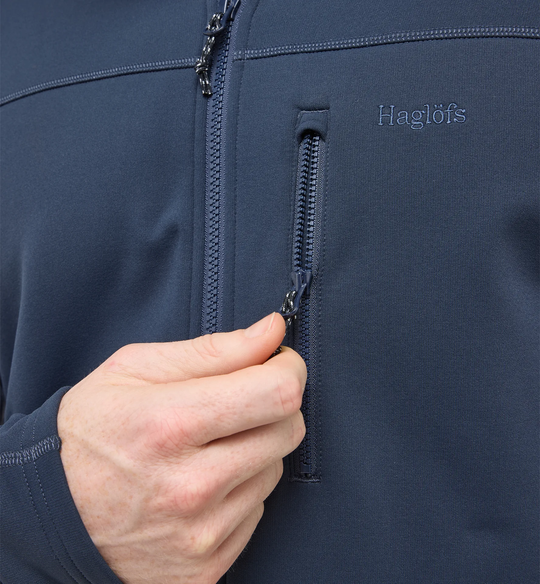 Rosson Mid Hood Men Tarn Blue