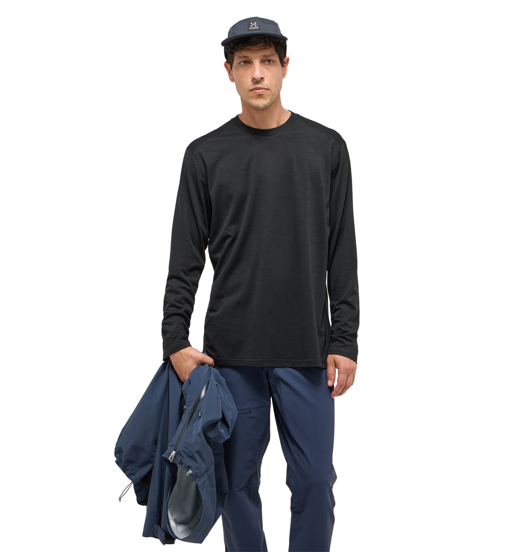 Kaise Wool LS Tee Men True Black
