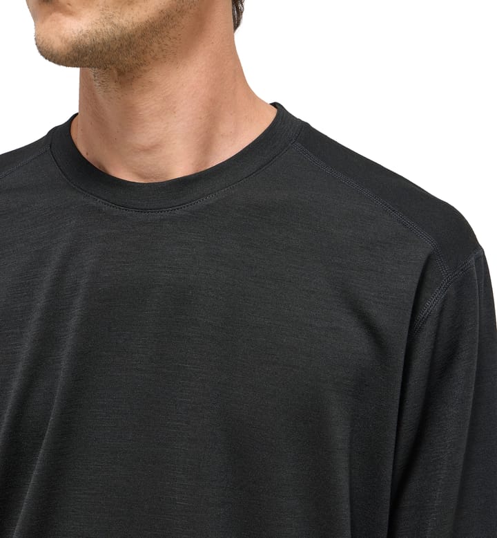 Kaise Wool LS Tee Men True Black Kaise Wool LS Tee Men True Black