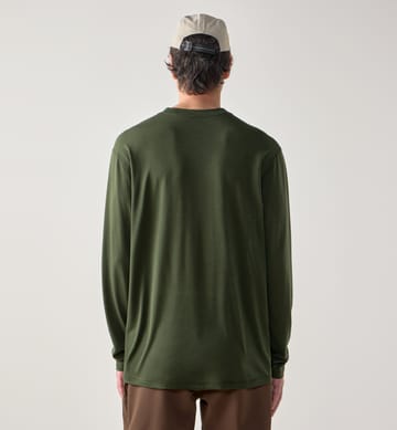 Kaise Wool LS Tee Men Seaweed Green