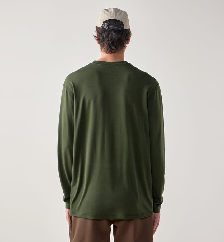 Kaise Wool LS Tee Men Seaweed Green