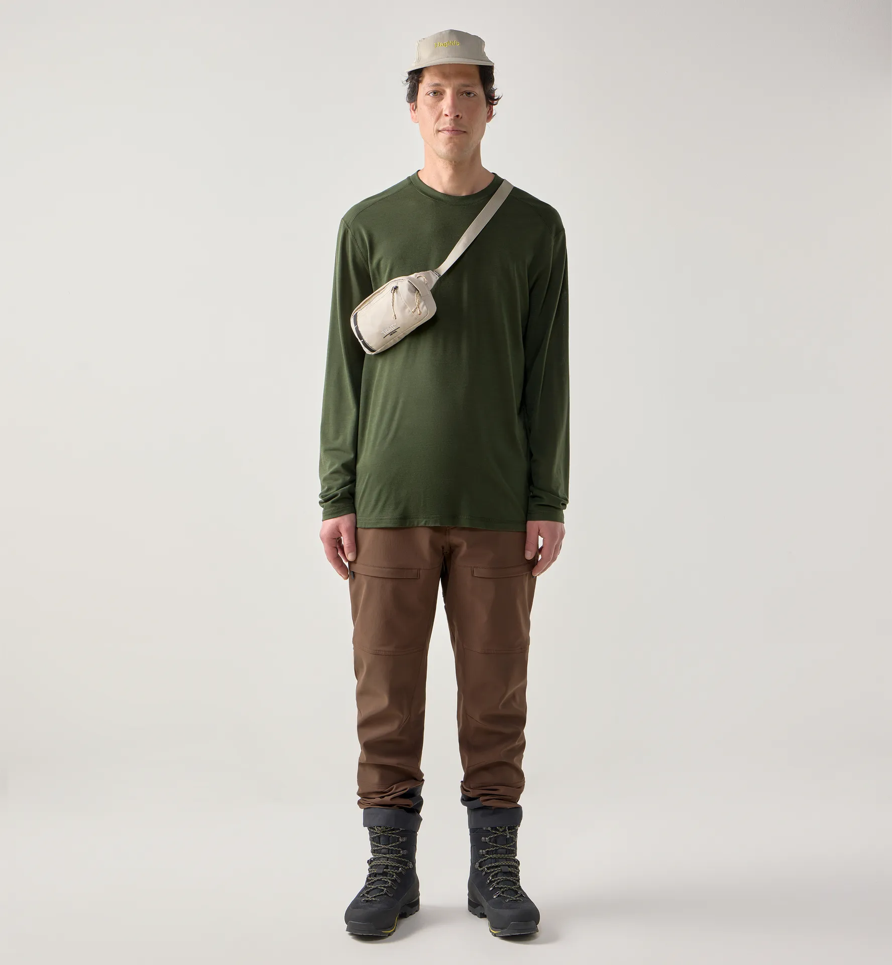 Kaise Wool LS Tee Men Seaweed Green
