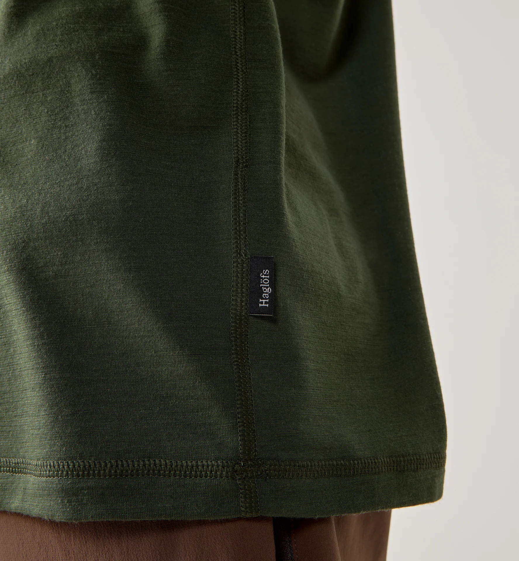 Kaise Wool LS Tee Men Seaweed Green