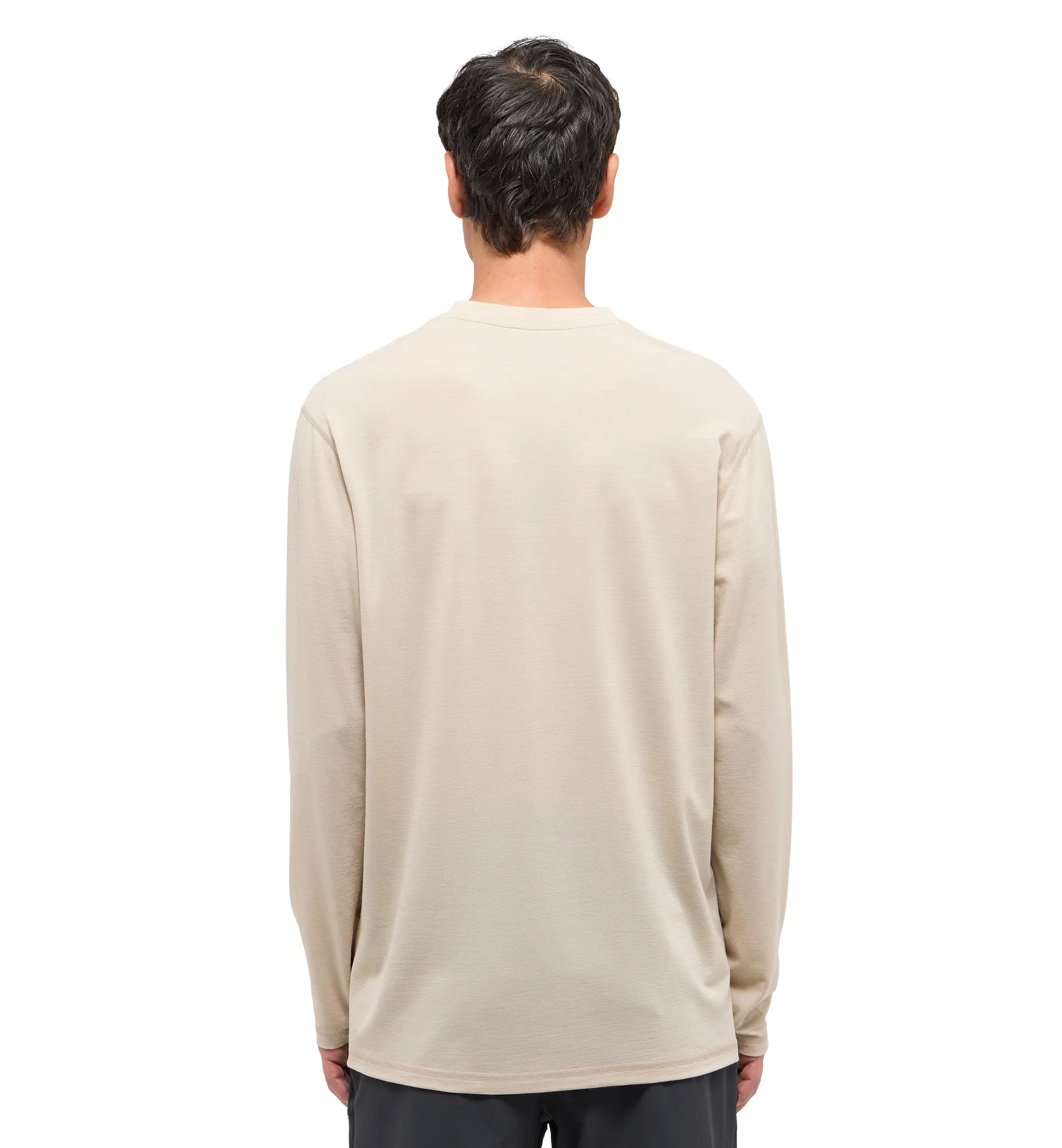 Kaise Wool LS Tee Men Chalk Beige