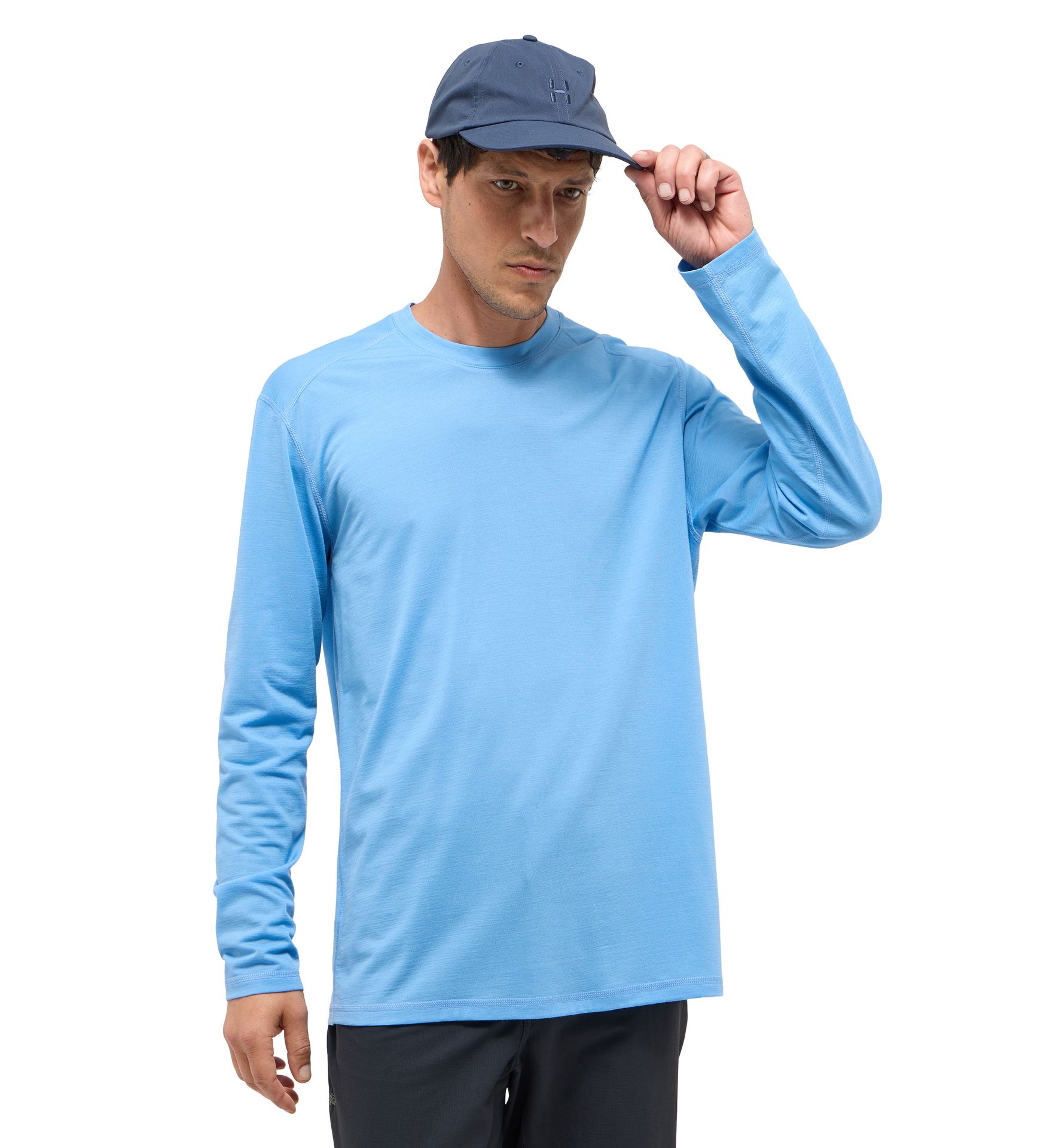 Kaise Wool LS Tee Men Sky Blue