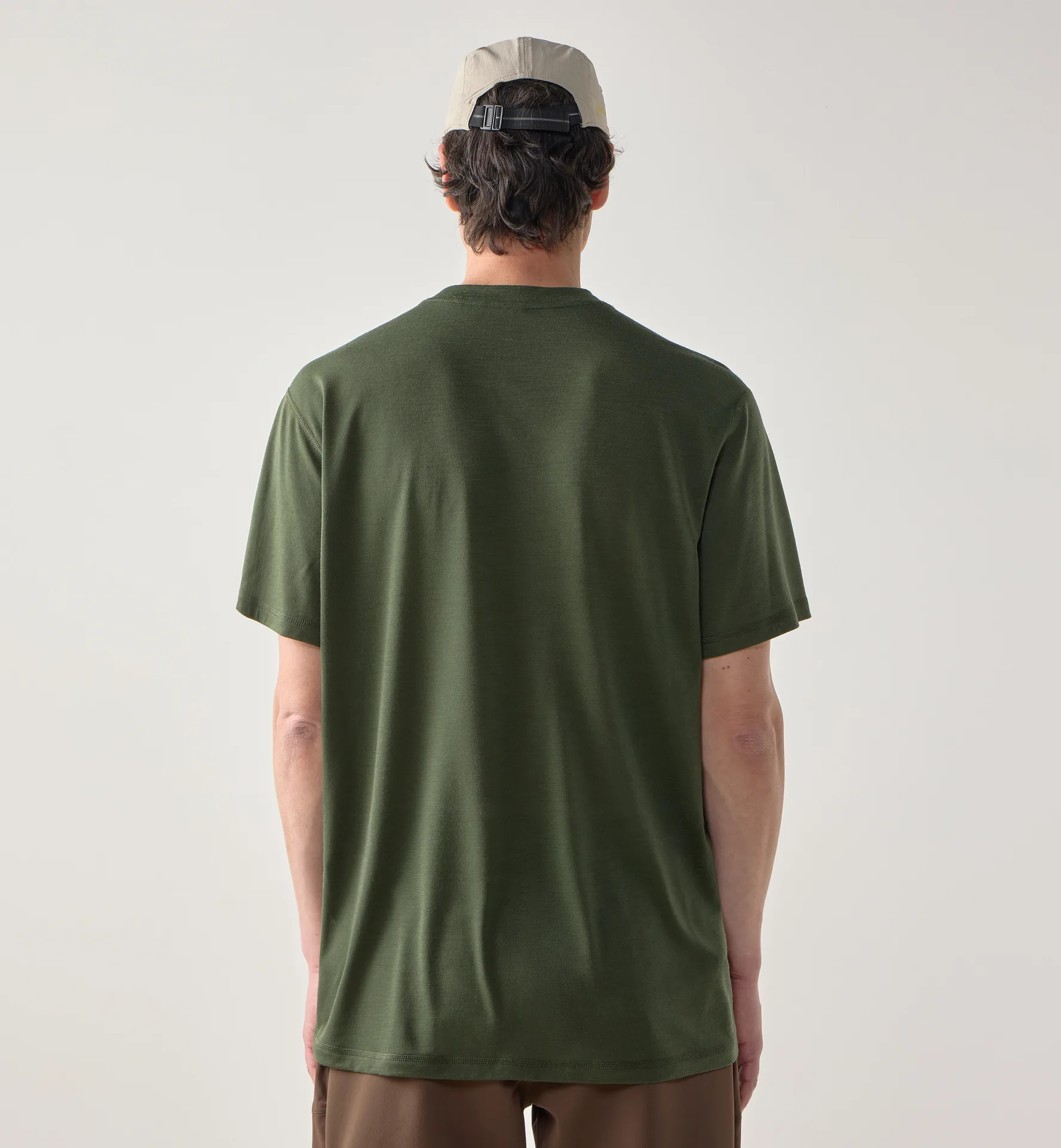 Kaise Wool Tee Men Seaweed Green