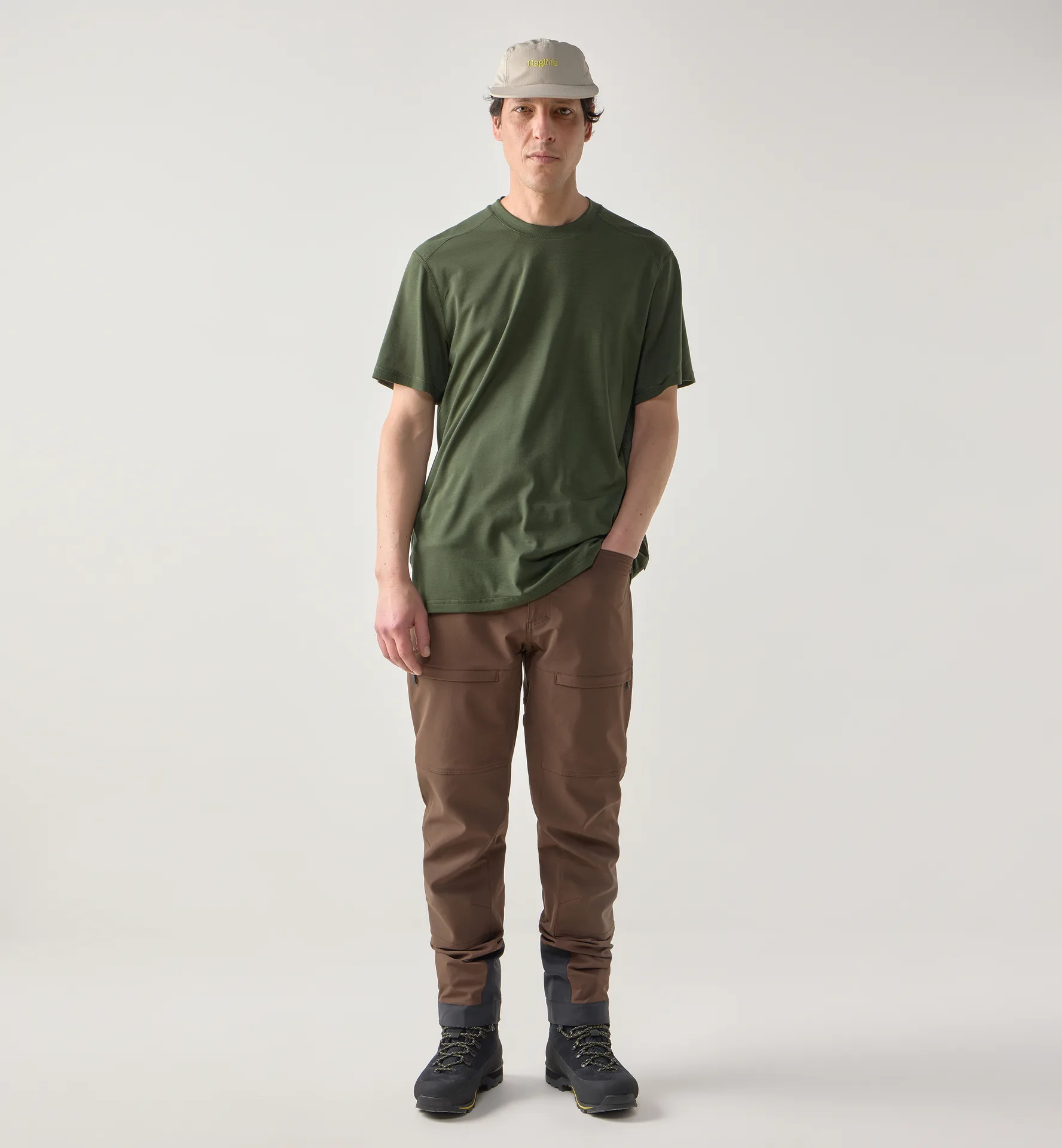 Kaise Wool Tee Men Seaweed Green