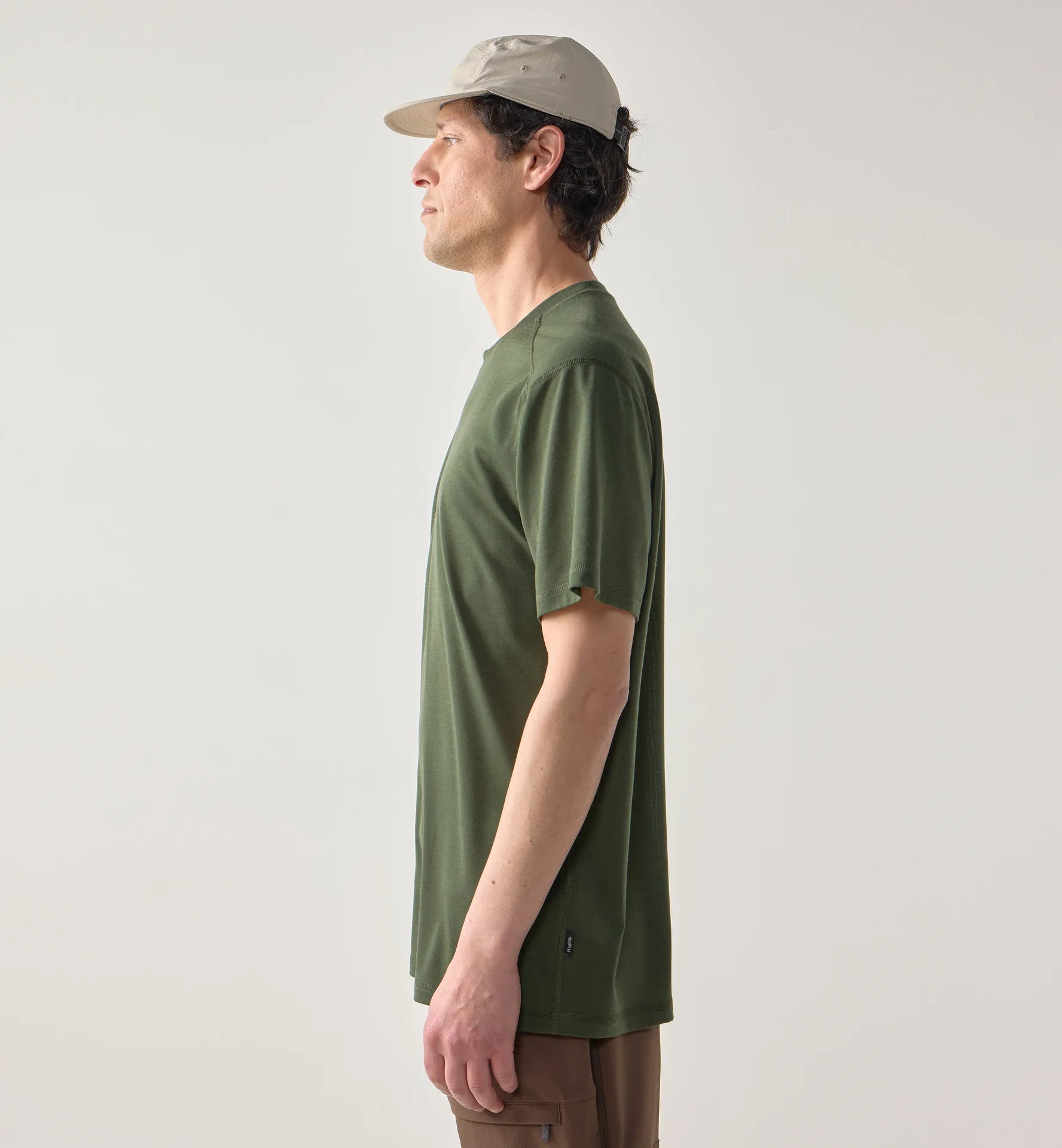 Kaise Wool Tee Men Seaweed Green