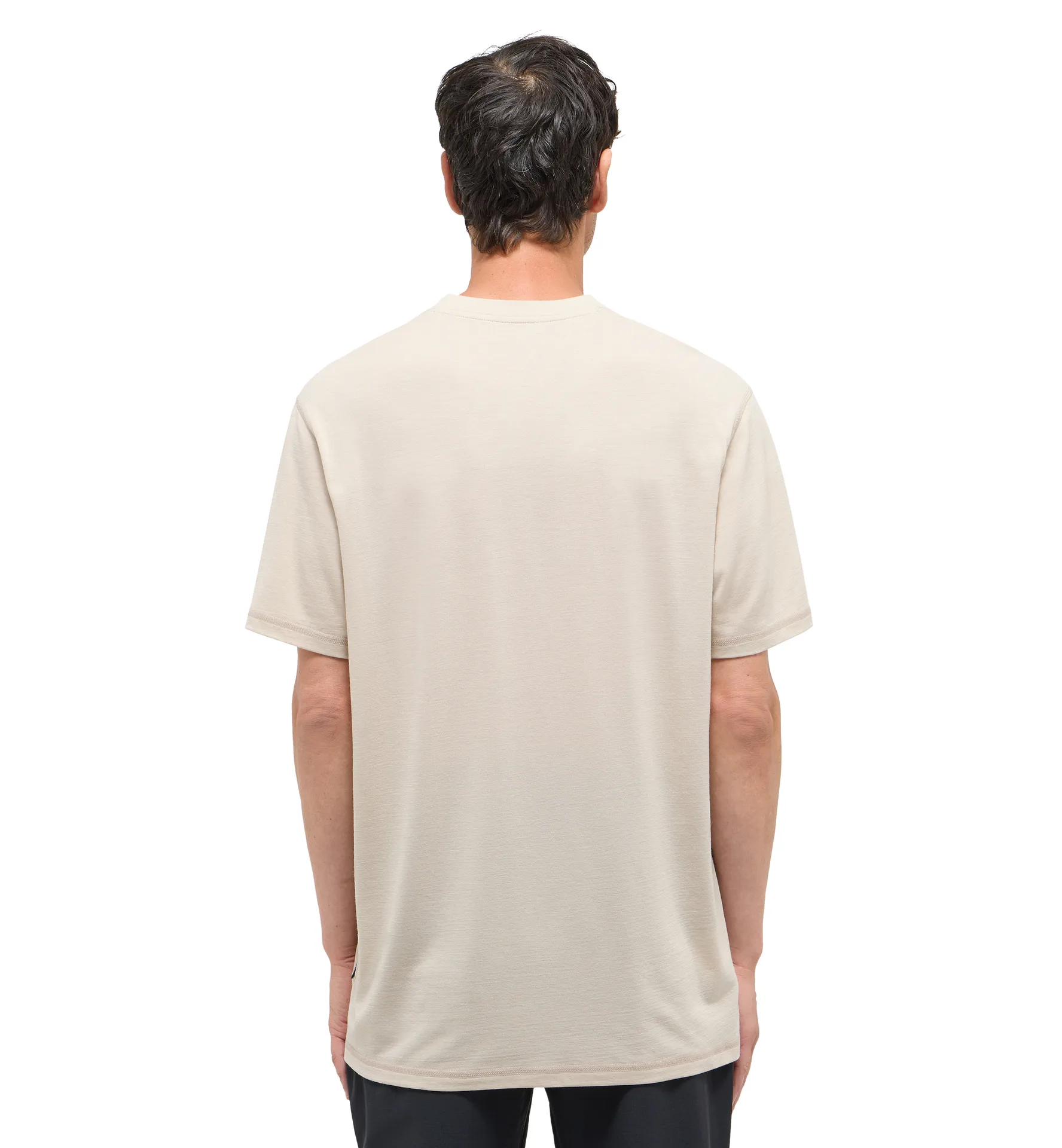 Kaise Wool Tee Men Chalk Beige