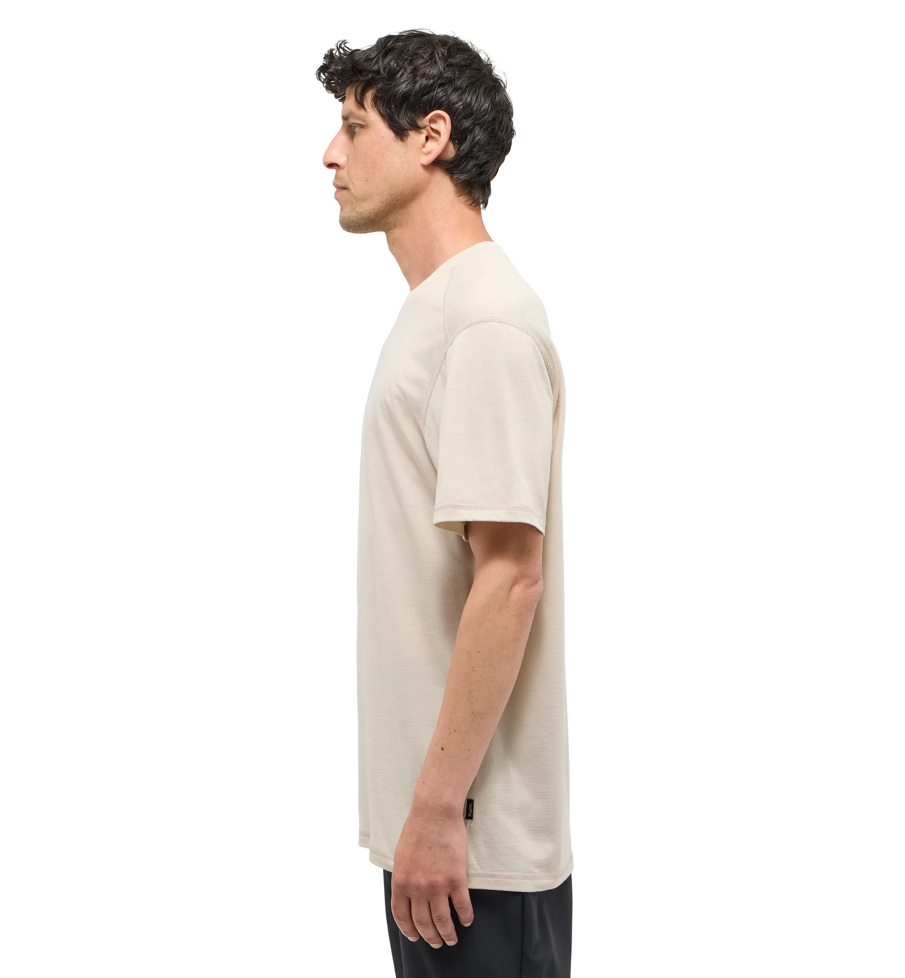 Kaise Wool Tee Men Chalk Beige