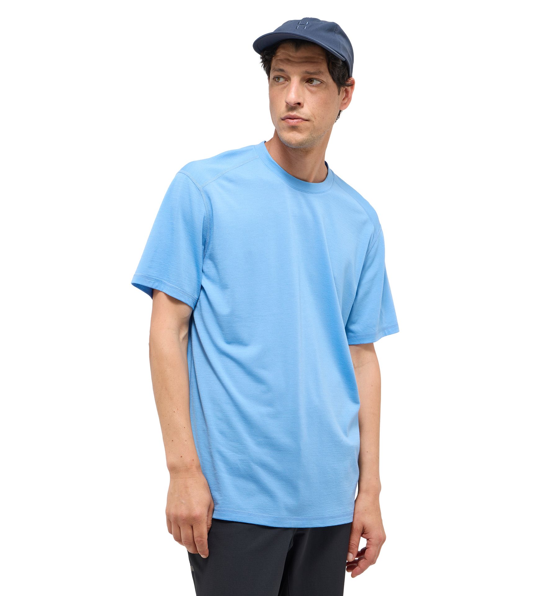 Kaise Wool Tee Men Sky Blue