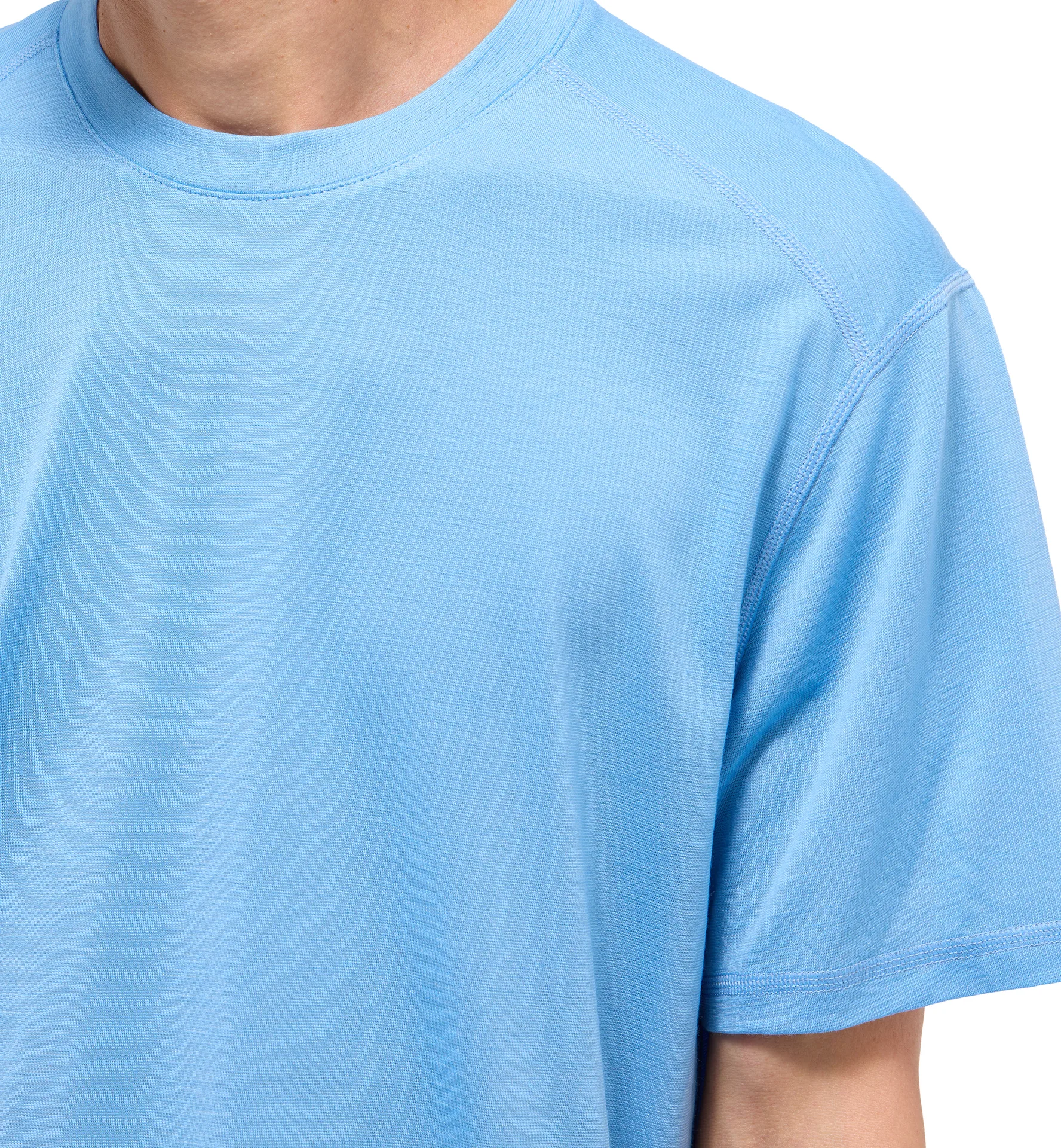Kaise Wool Tee Men Sky Blue