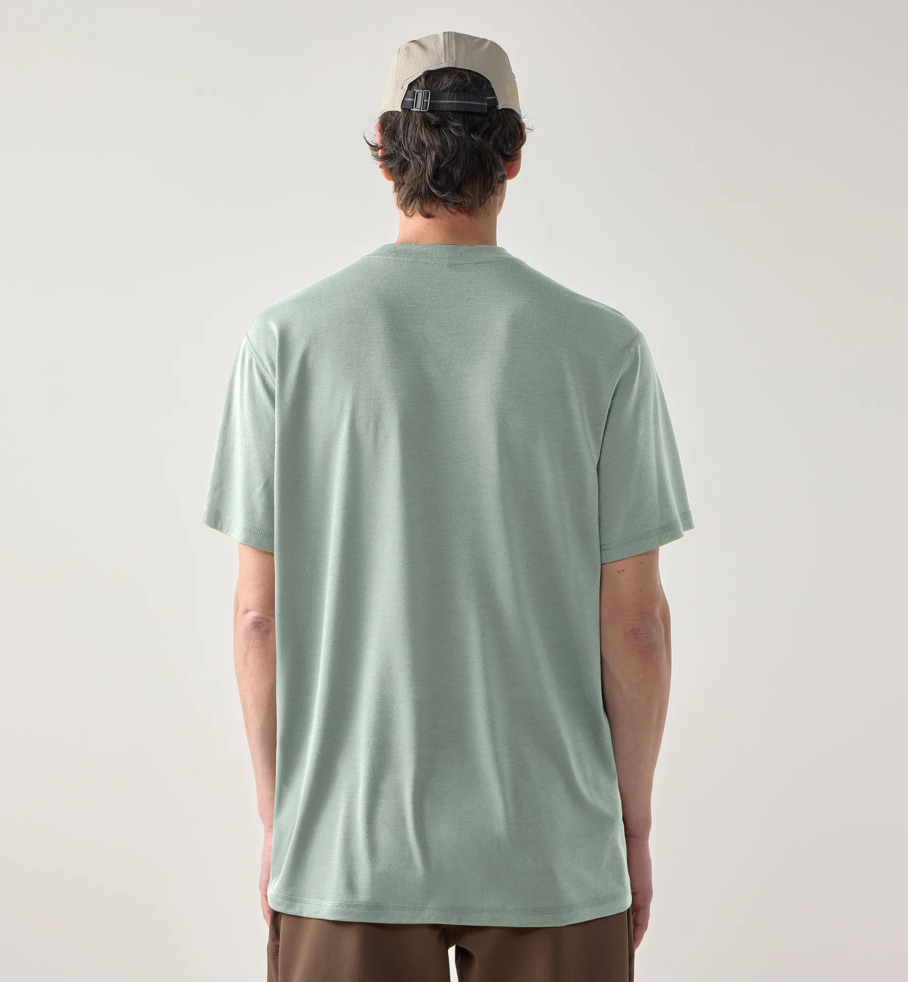 Kaise Wool Tee Men Dew Green