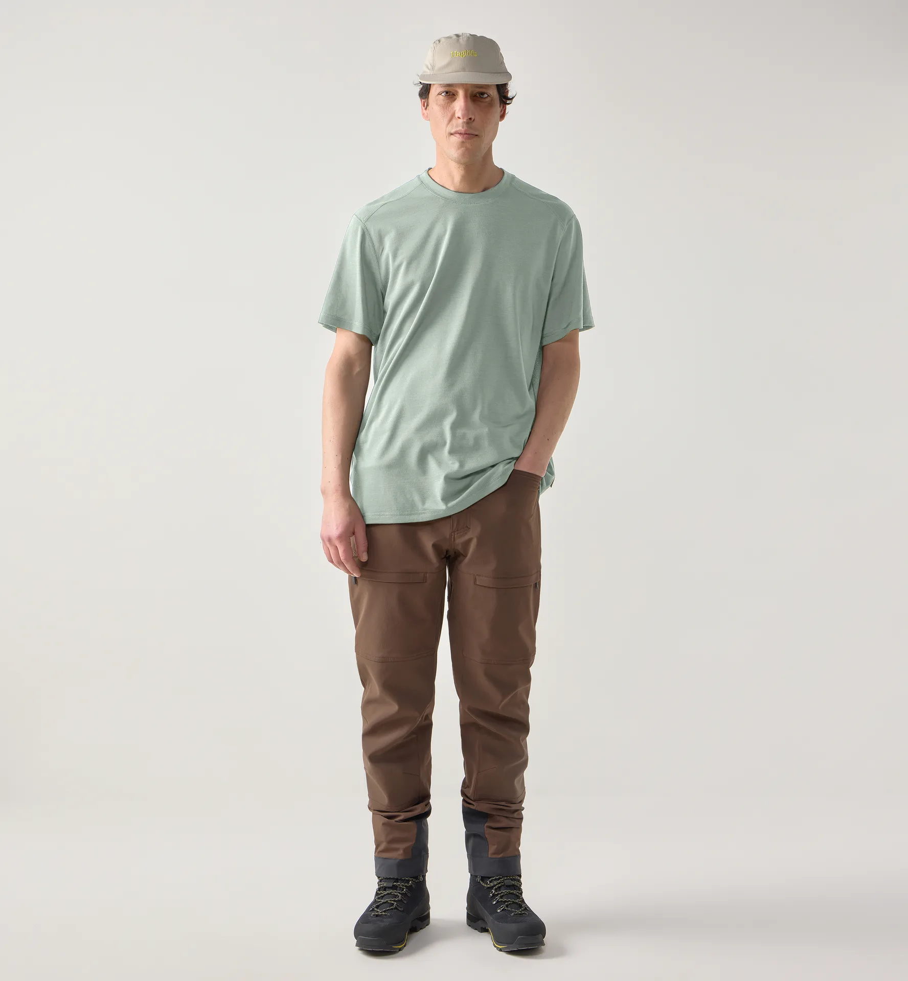 Kaise Wool Tee Men Dew Green
