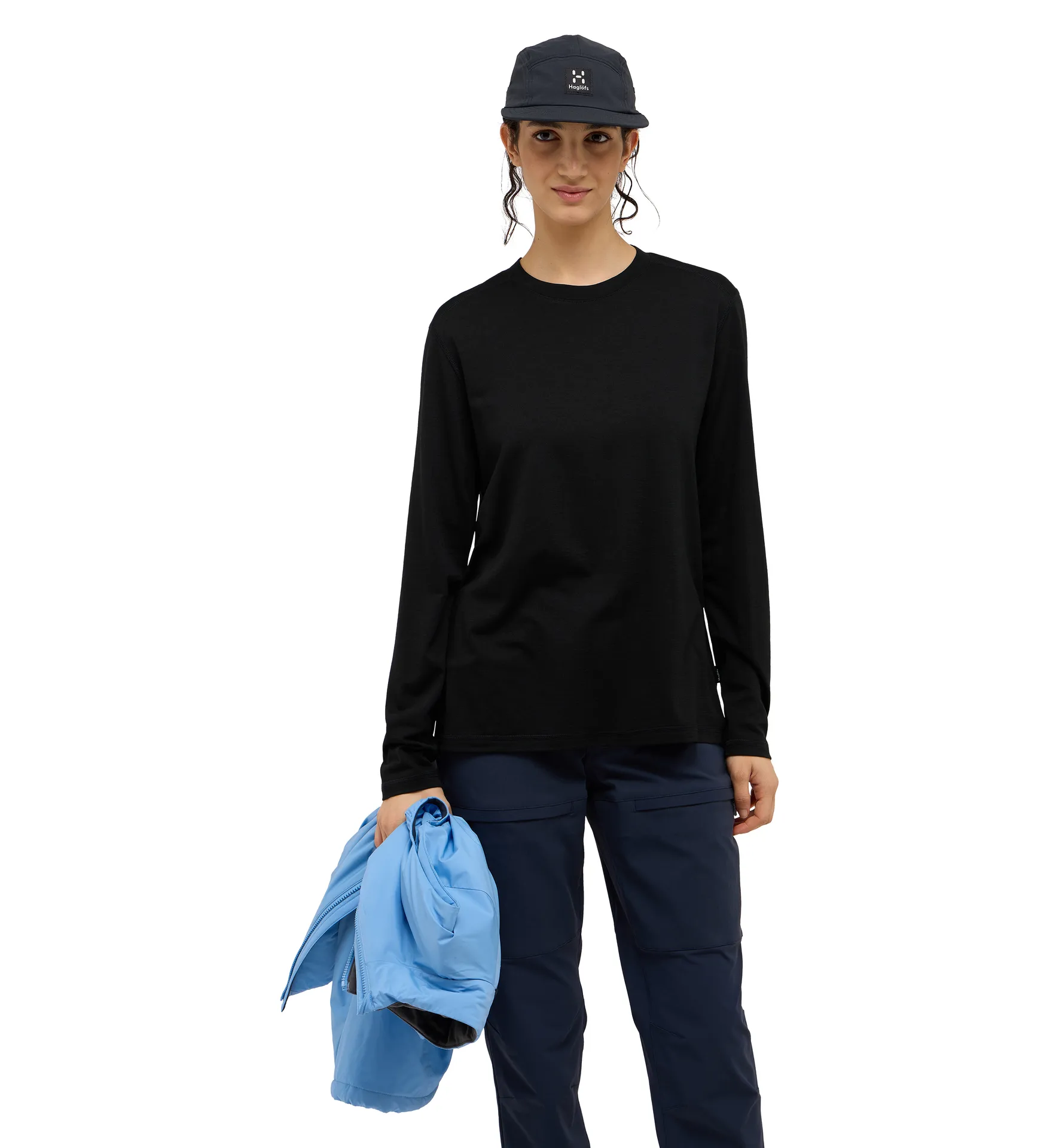 Kaise Wool LS Tee Women True Black