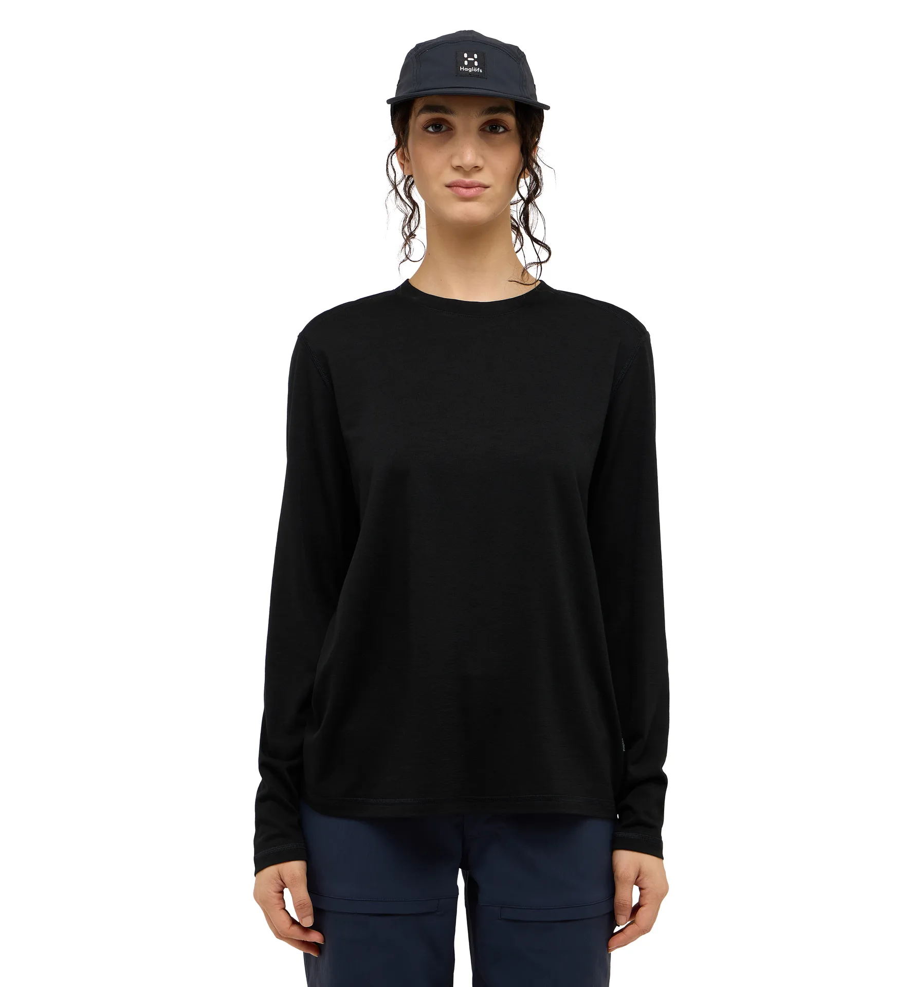 Kaise Wool LS Tee Women True Black