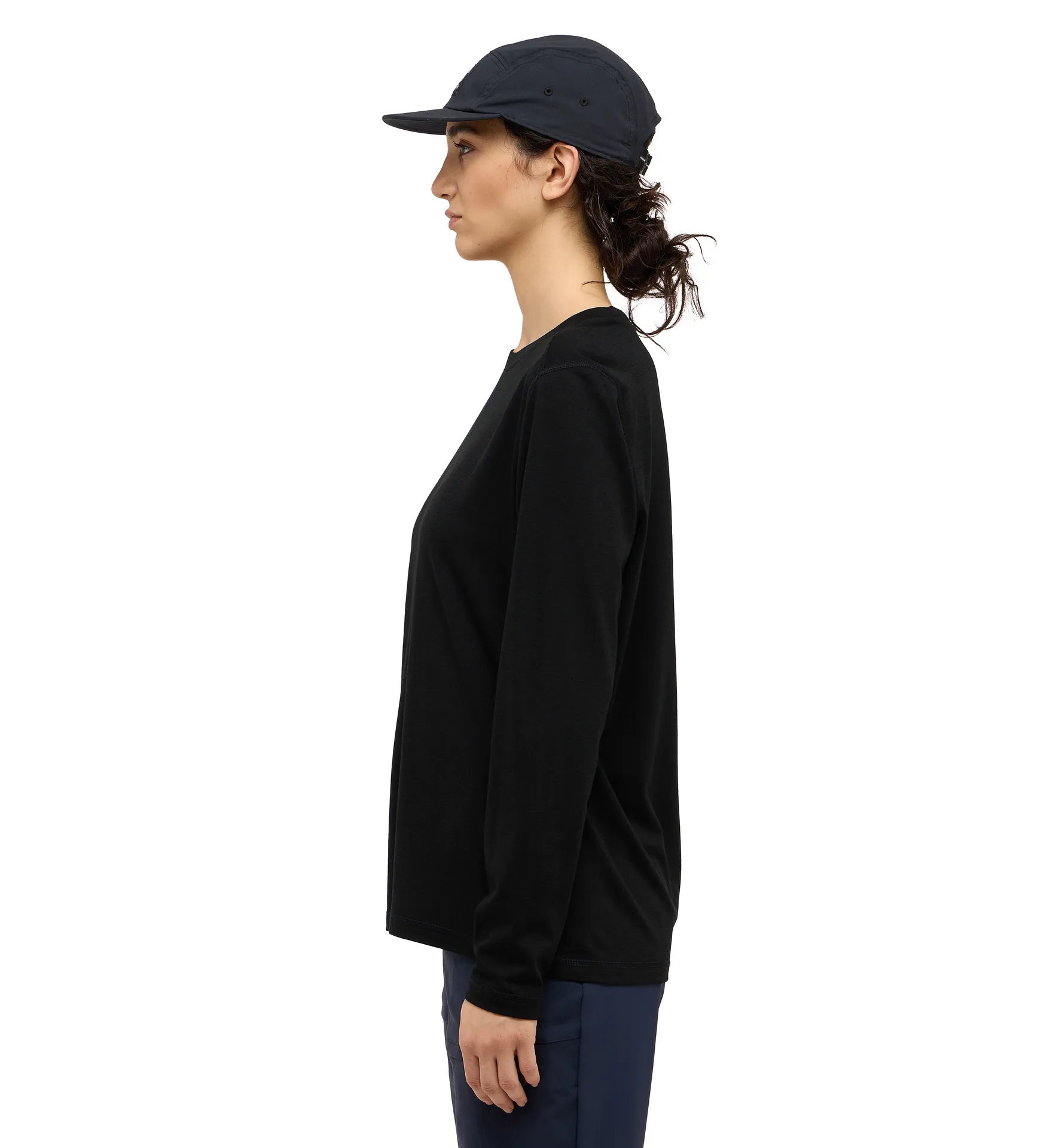 Kaise Wool LS Tee Women True Black