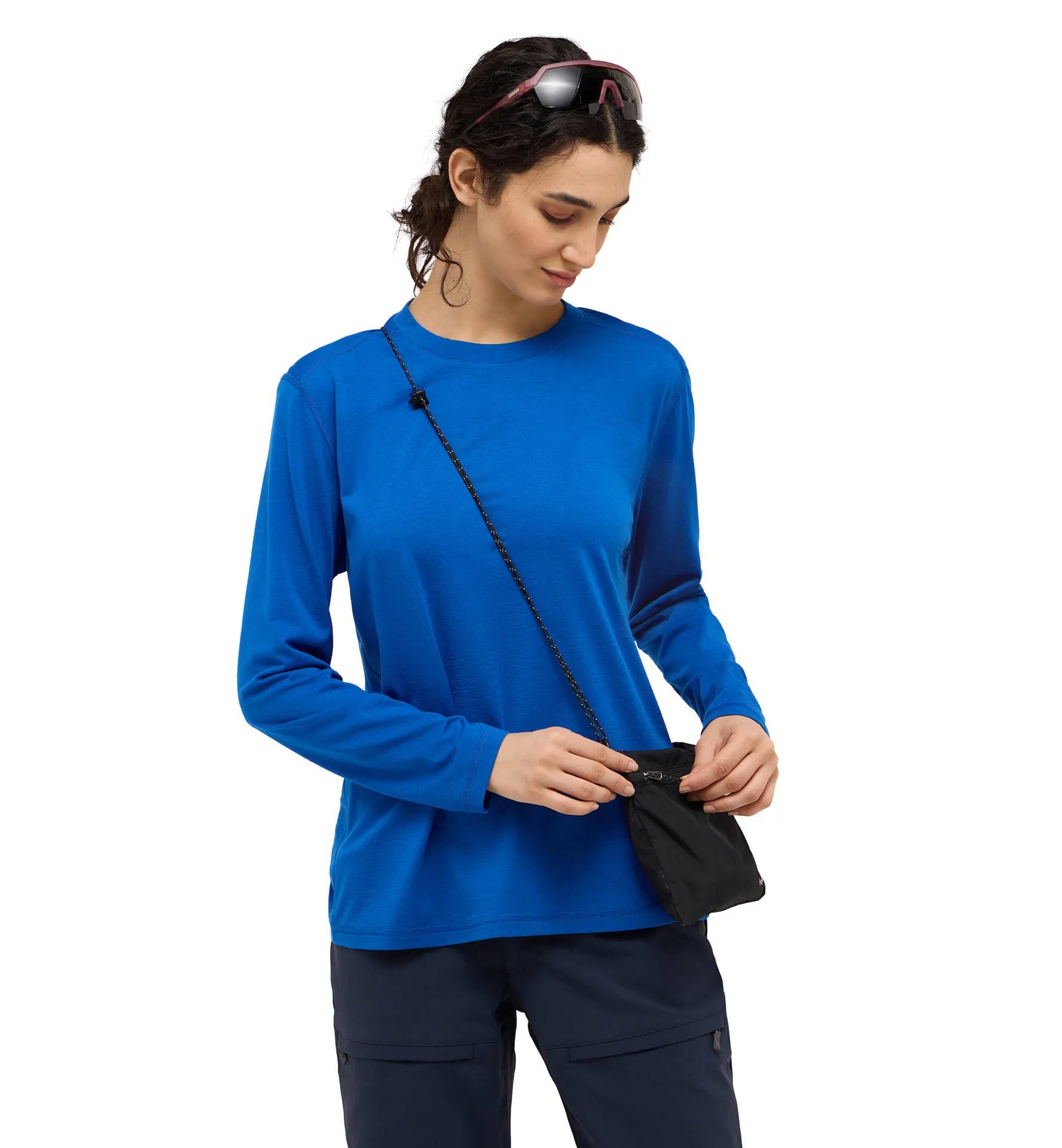 Kaise Wool LS Tee Women Electric Blue