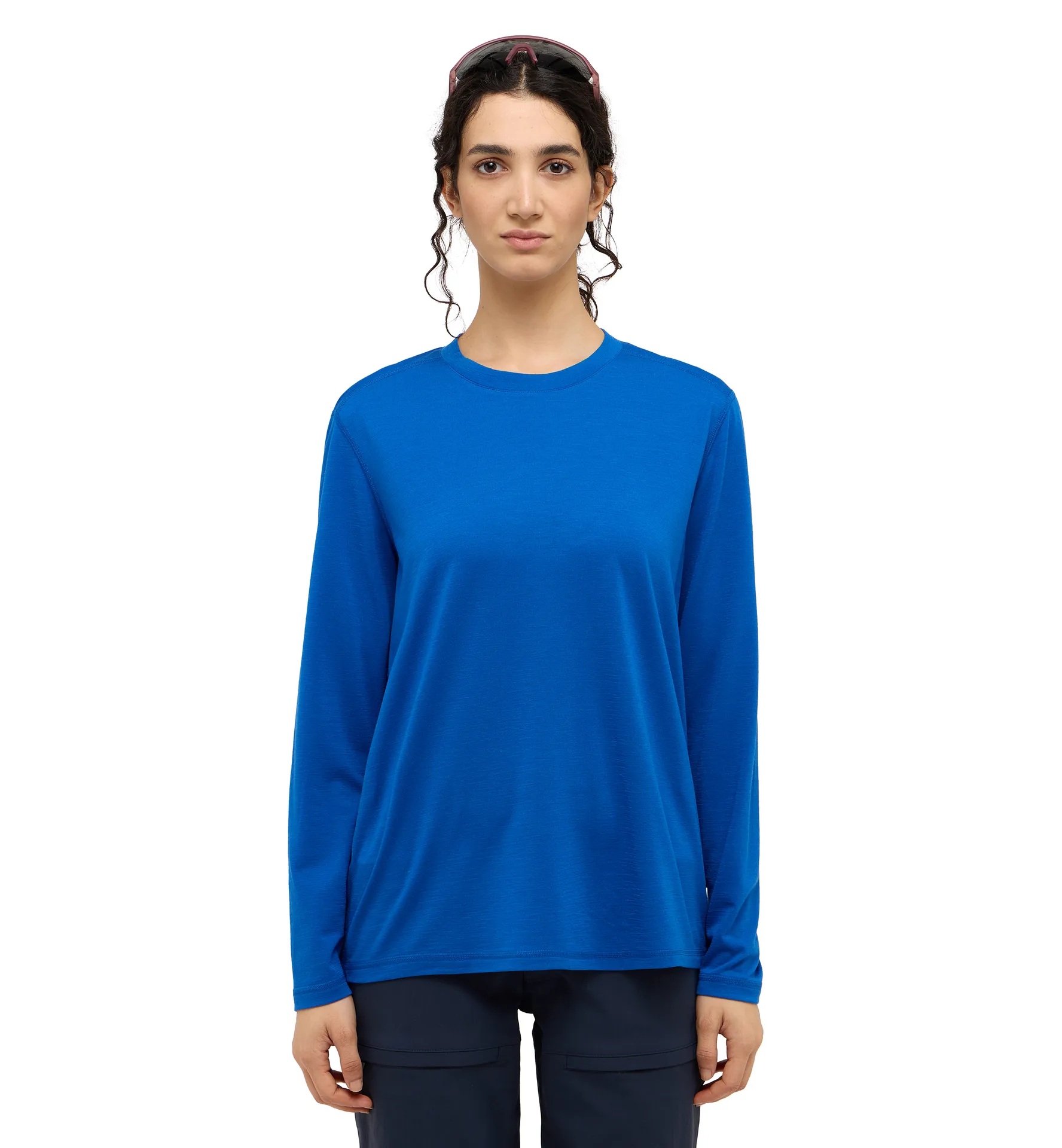 Kaise Wool LS Tee Women Electric Blue