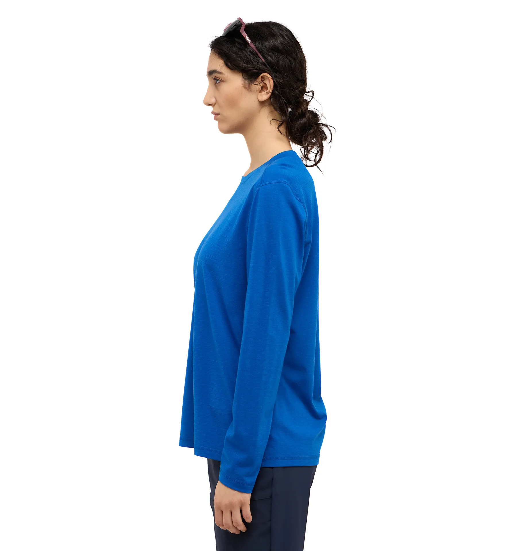 Kaise Wool LS Tee Women Electric Blue