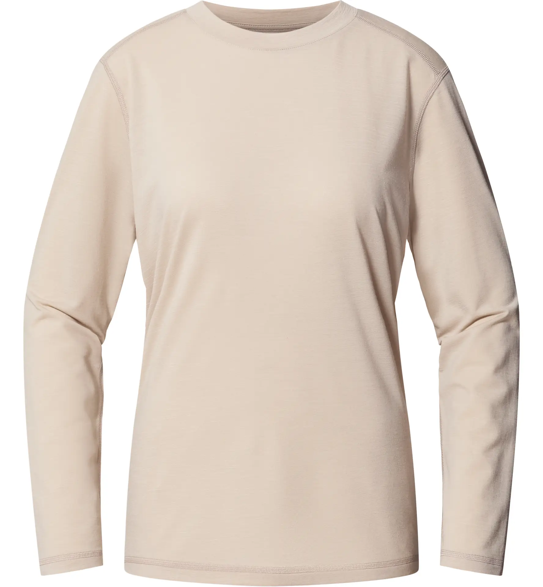 Kaise Wool LS Tee Women Chalk Beige