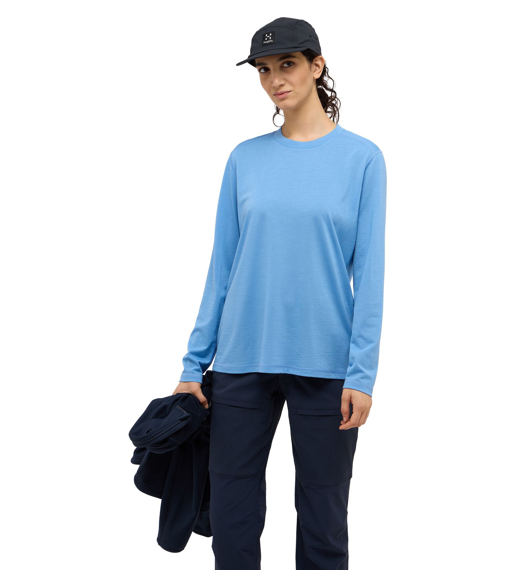 Kaise Wool LS Tee Women Sky Blue