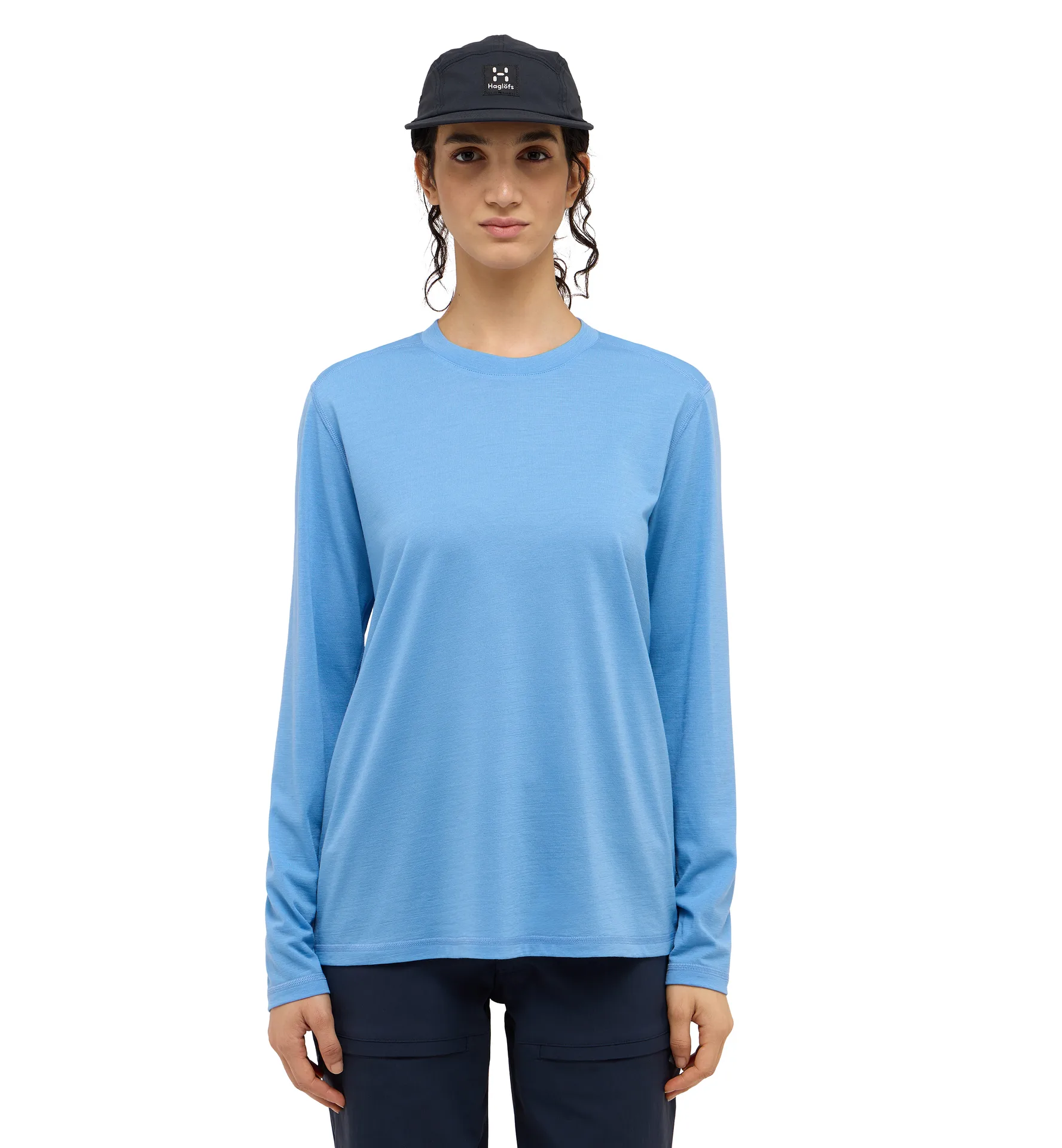 Kaise Wool LS Tee Women Sky Blue