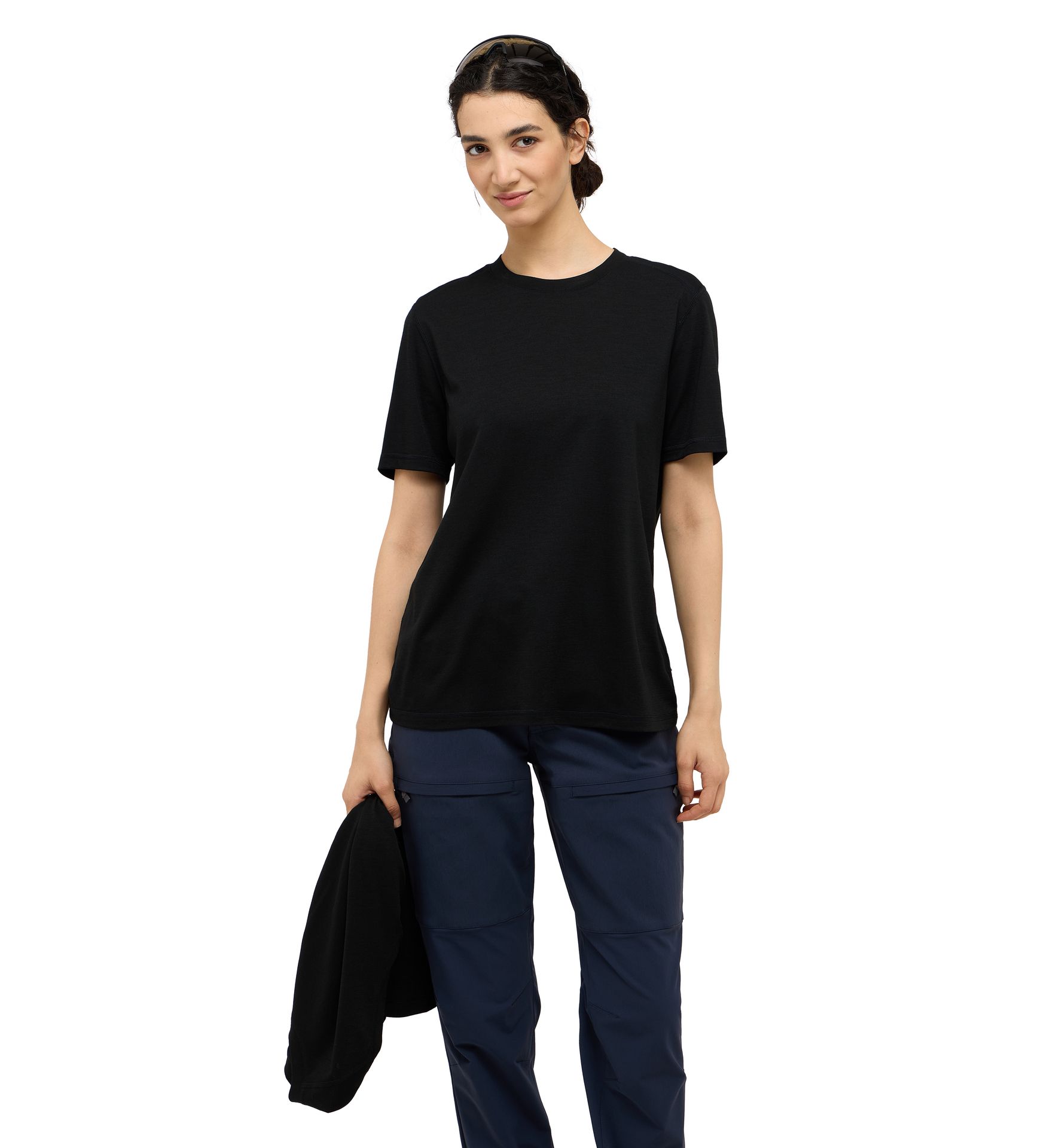 Kaise Wool Tee Women True Black