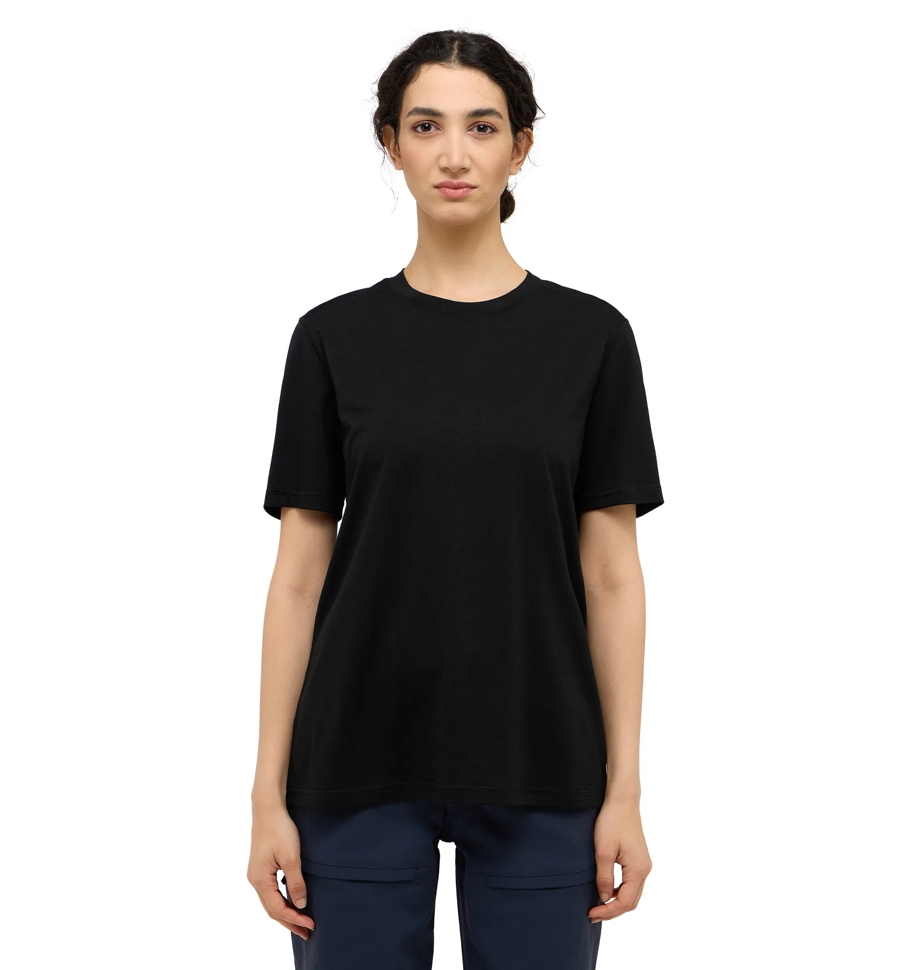Kaise Wool Tee Women True Black