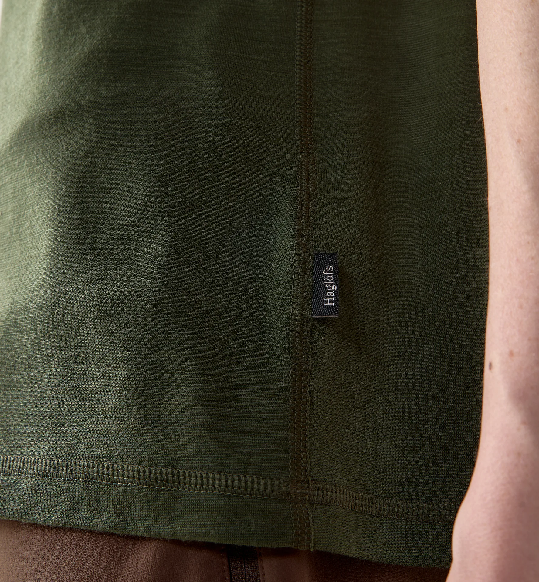 Kaise Wool Tee Women Seaweed Green