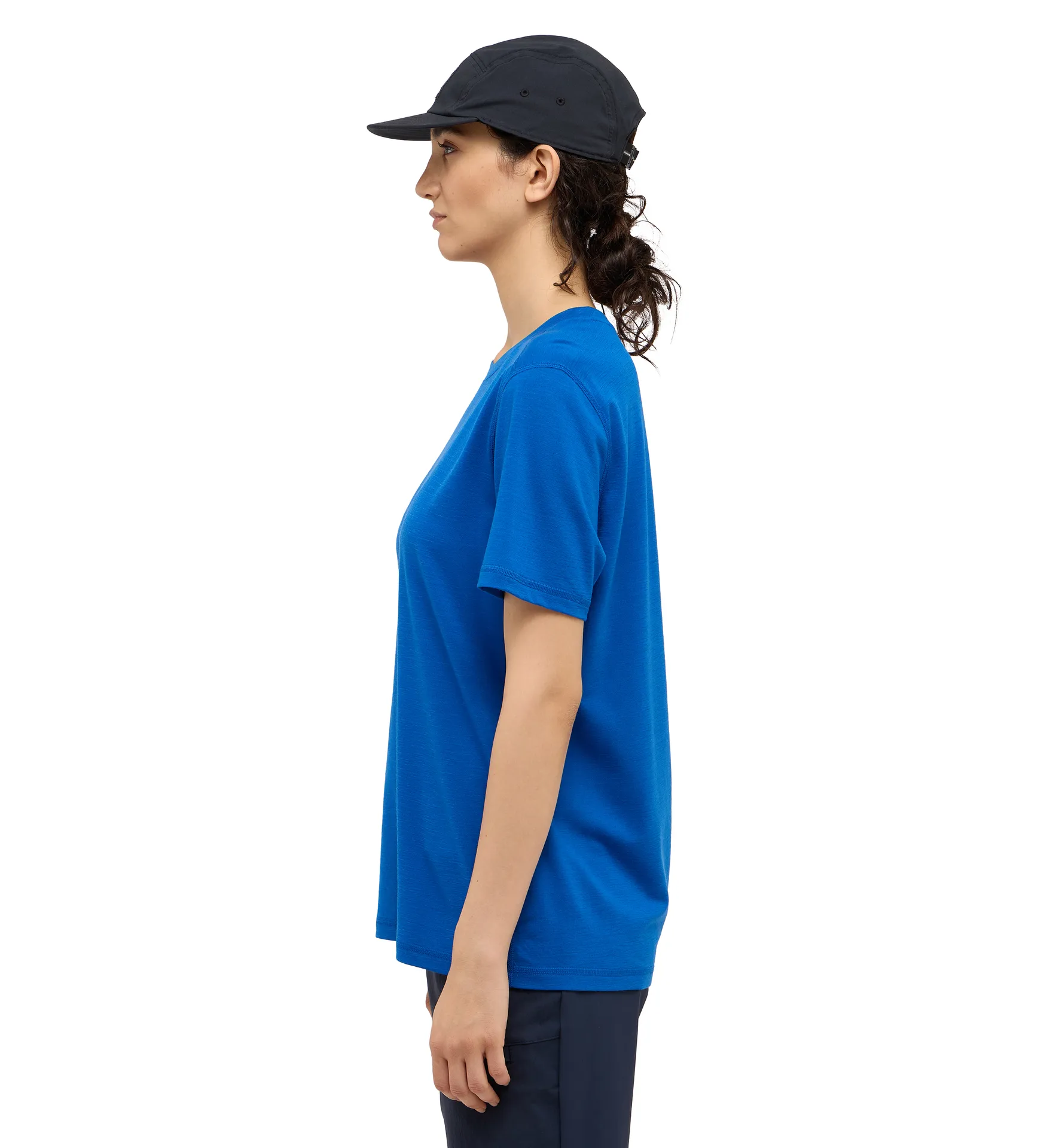 Kaise Wool Tee Women Electric Blue