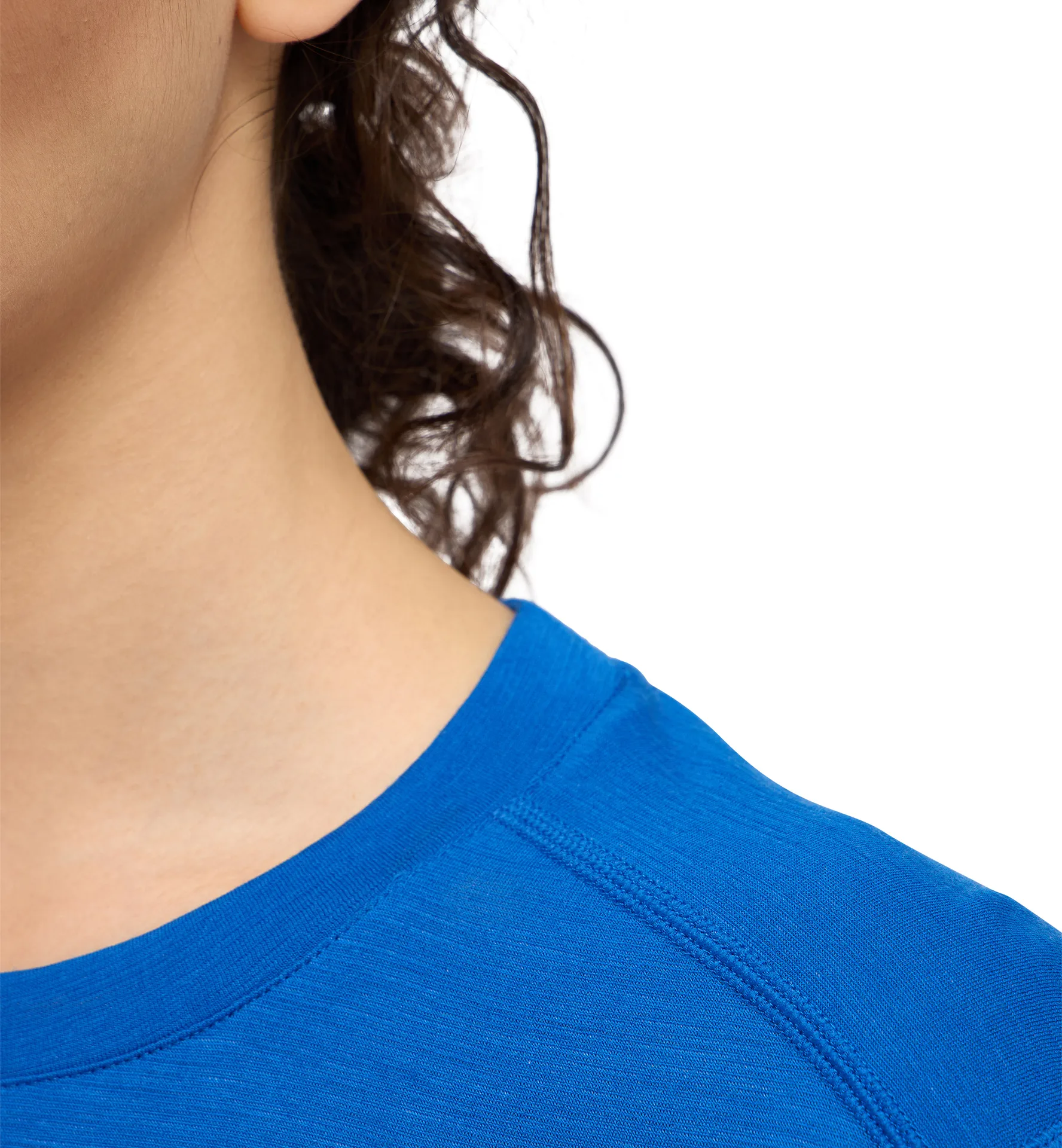 Kaise Wool Tee Women Electric Blue