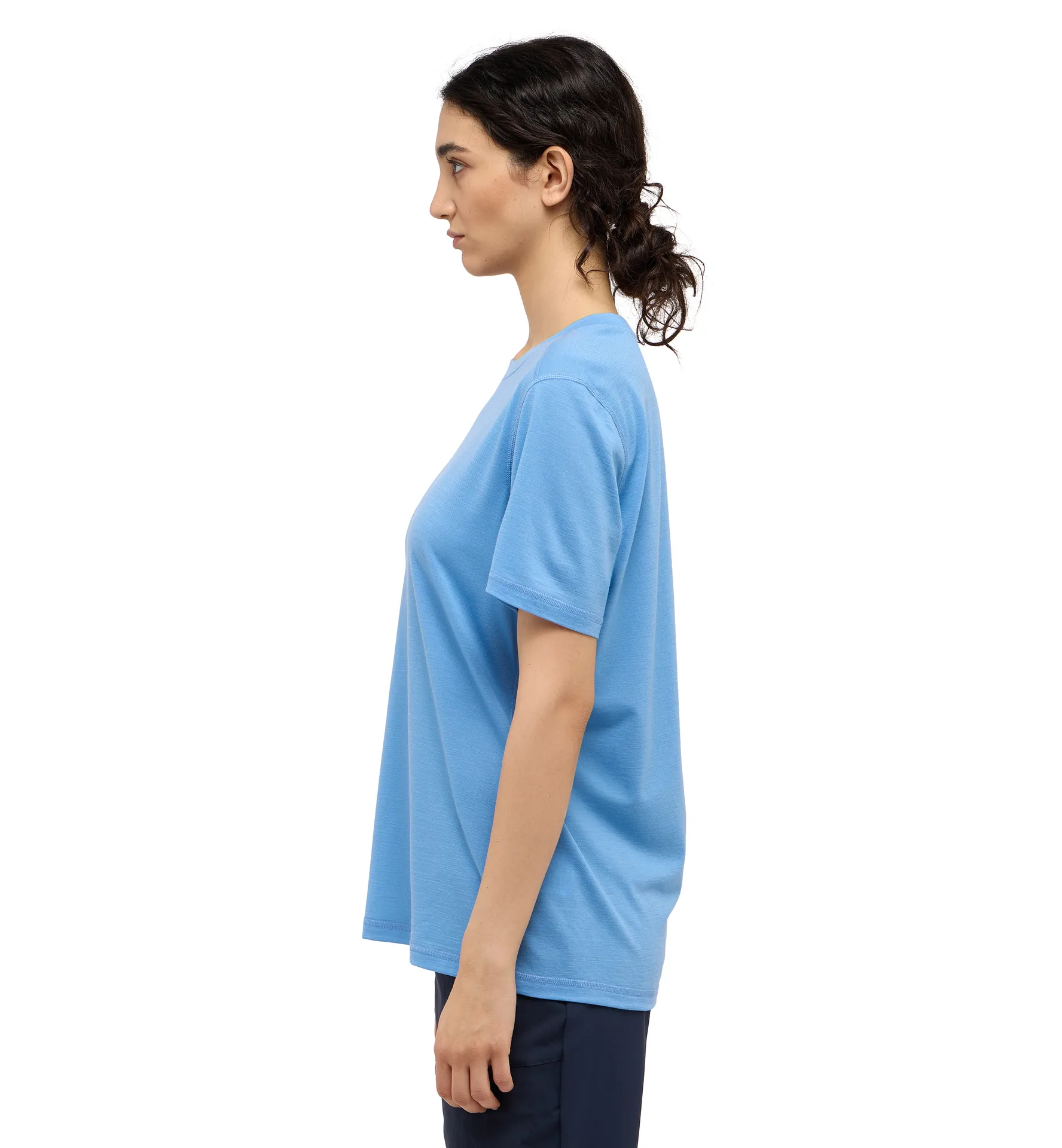 Kaise Wool Tee Women Sky Blue
