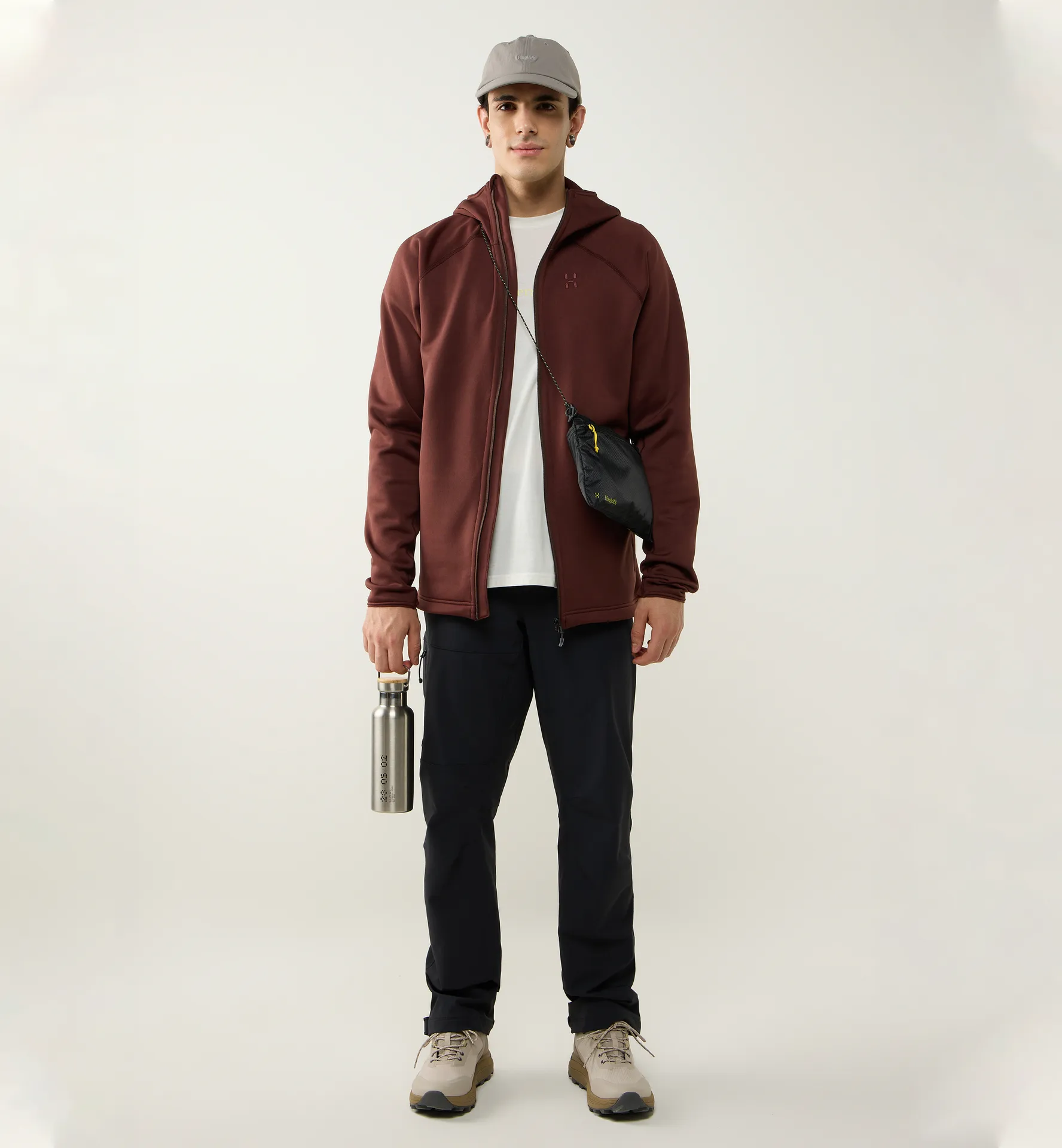 Magma Mid Hood Men Maroon Trail