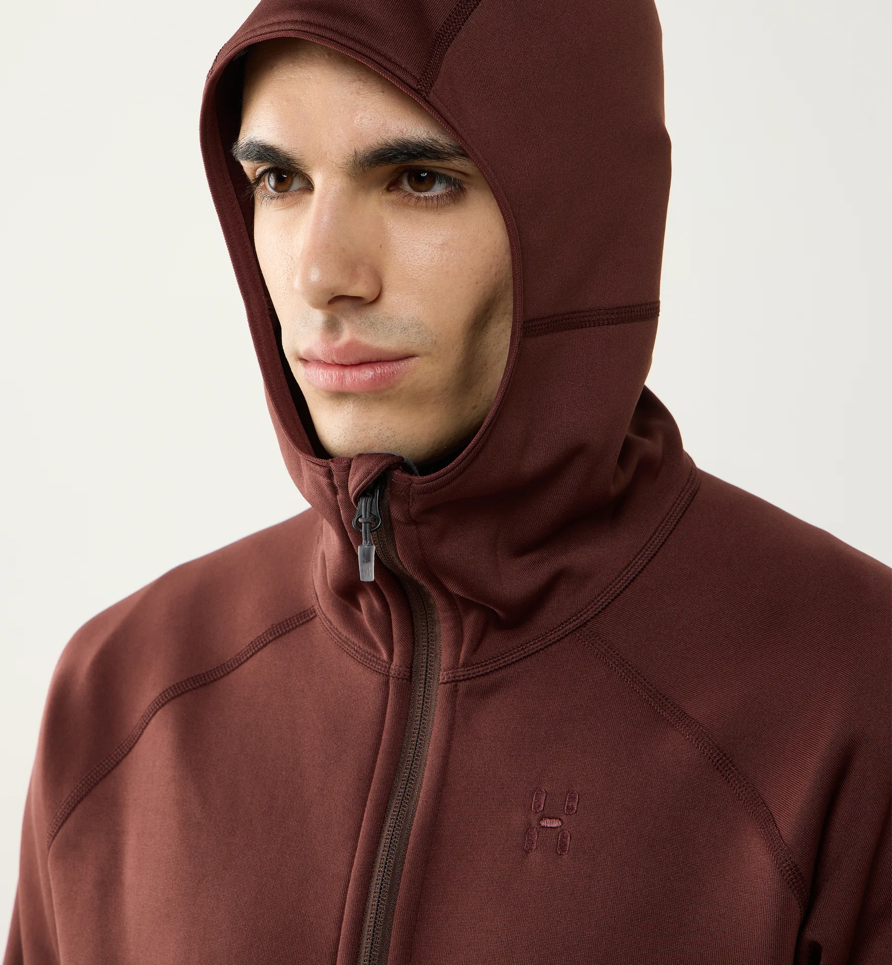 Magma Mid Hood Men Maroon Trail