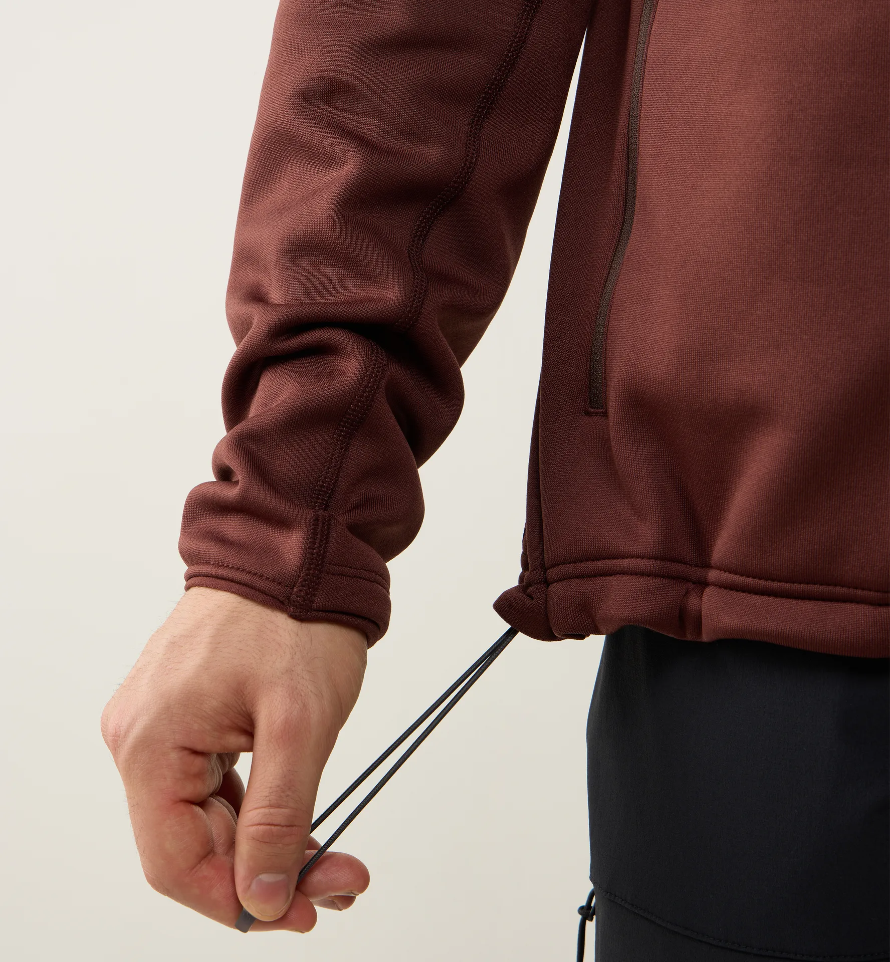 Magma Mid Hood Men Maroon Trail