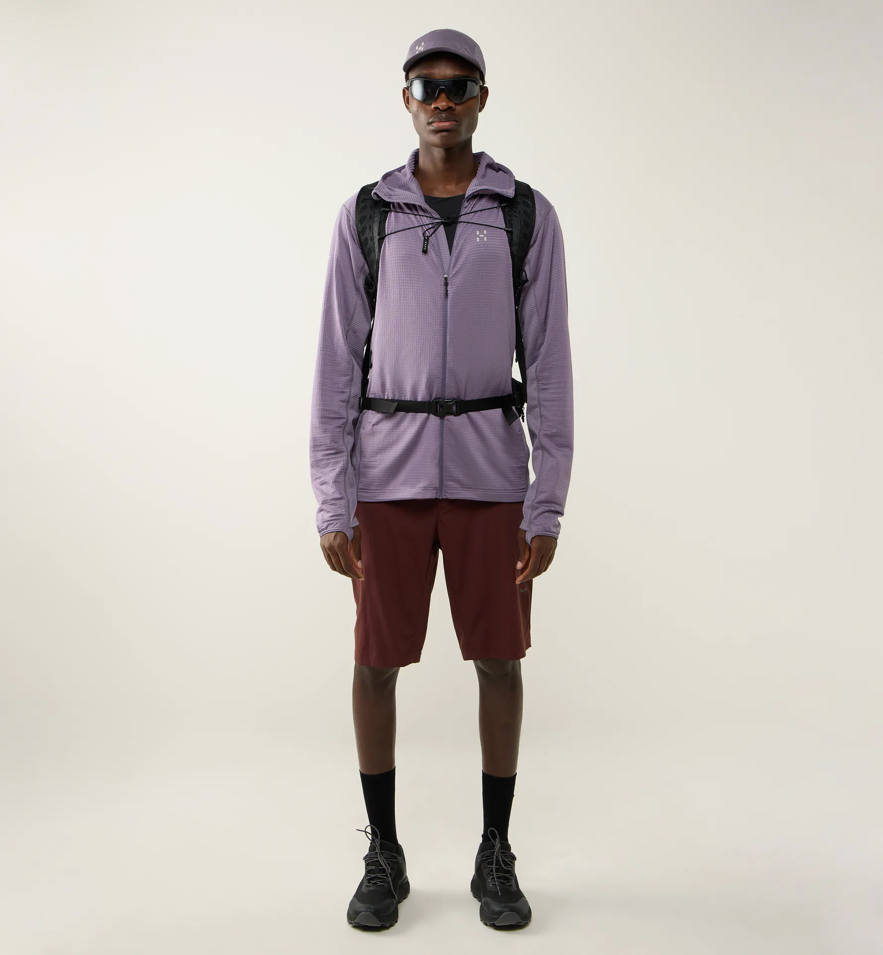 L.I.M Mid Multi II Hood Men Purple Fog