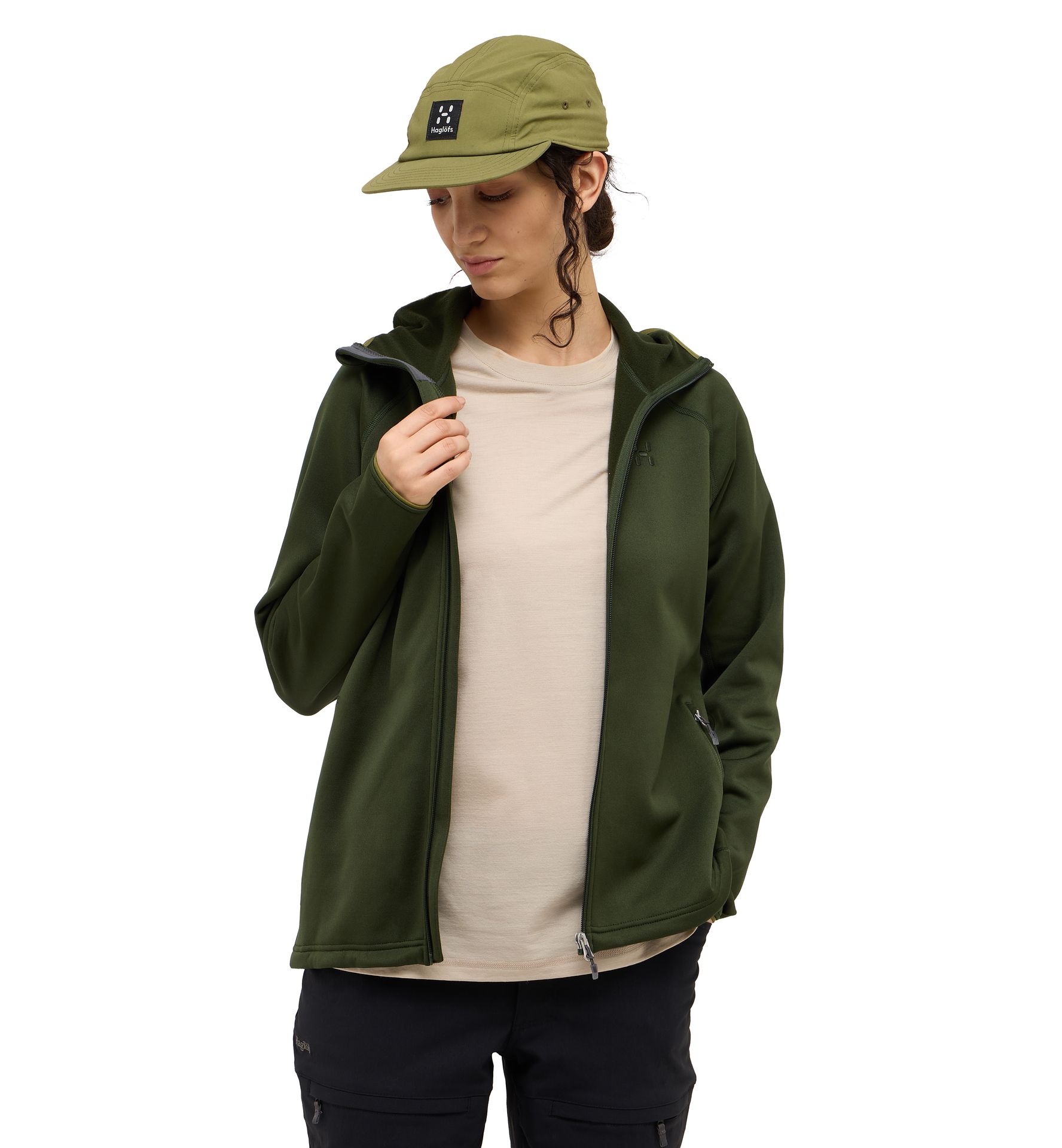 Magma Mid Hood Women Seaweed Green
