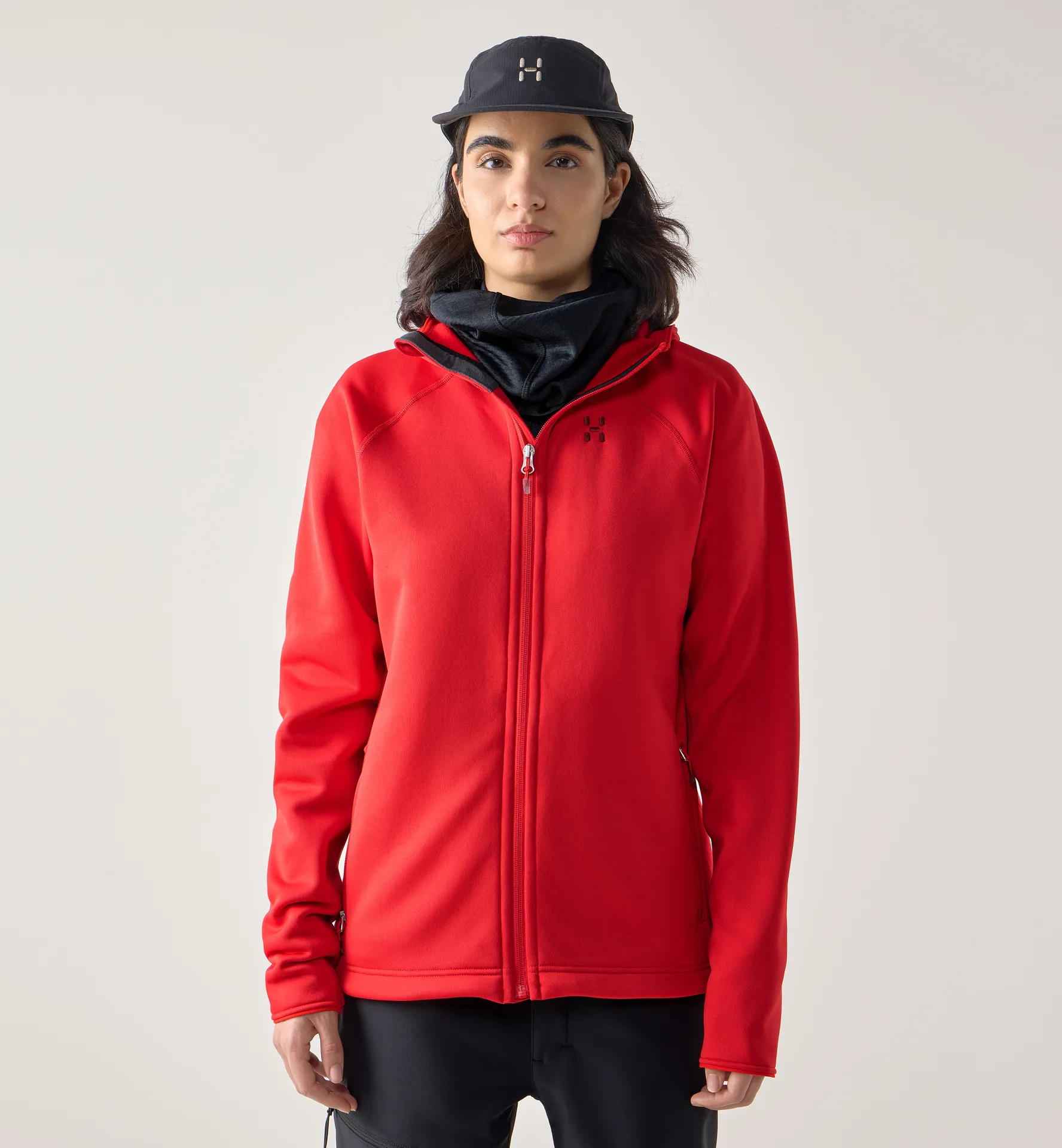 Magma Mid Hood Women Bright Red