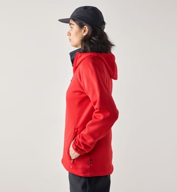 Magma Mid Hood Women Bright Red