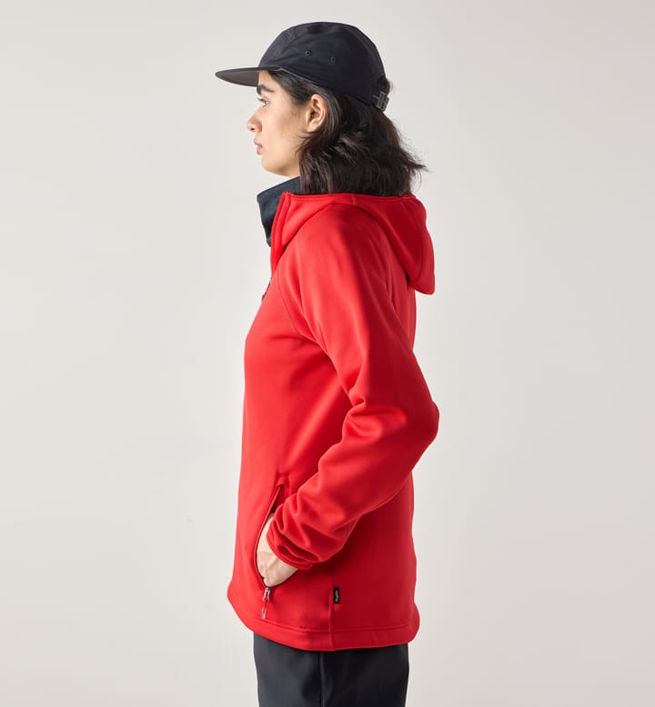 Magma Mid Hood Women Bright Red
