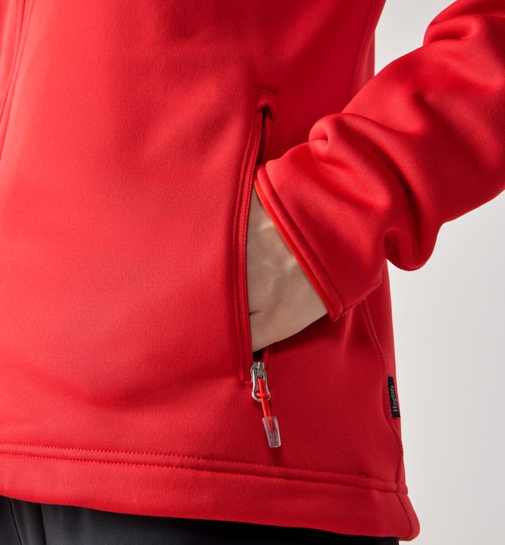 Magma Mid Hood Women Bright Red