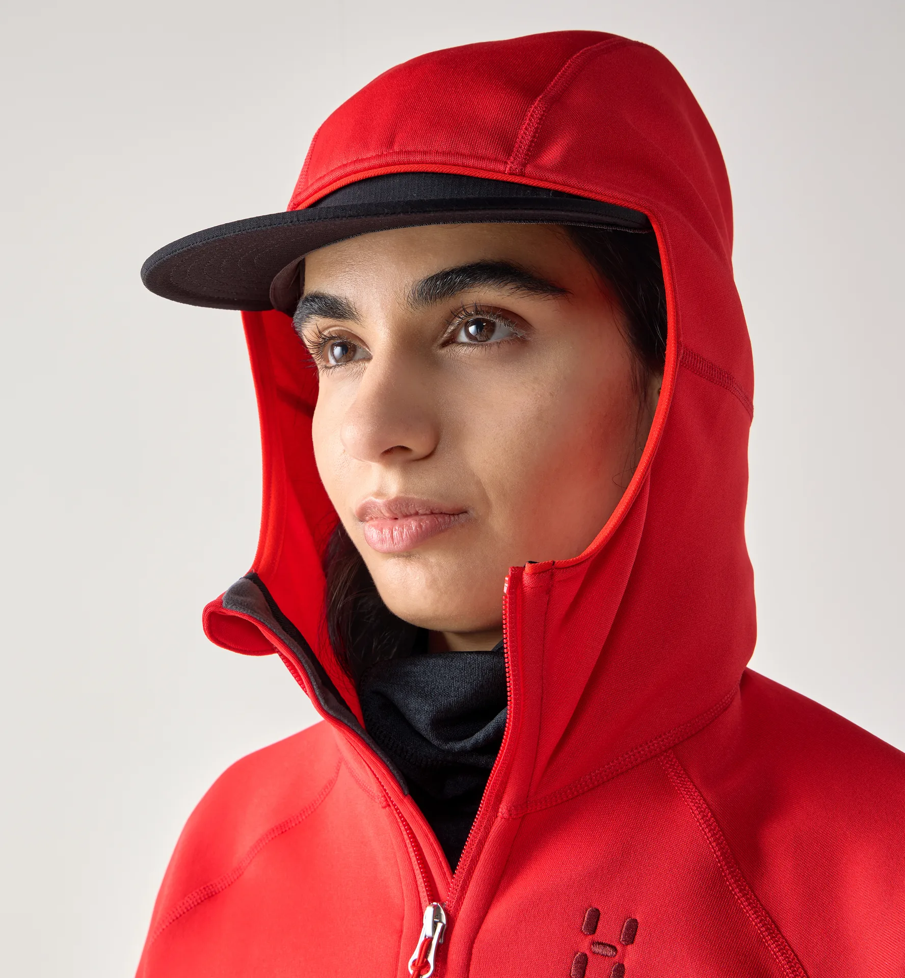 Magma Mid Hood Women Bright Red