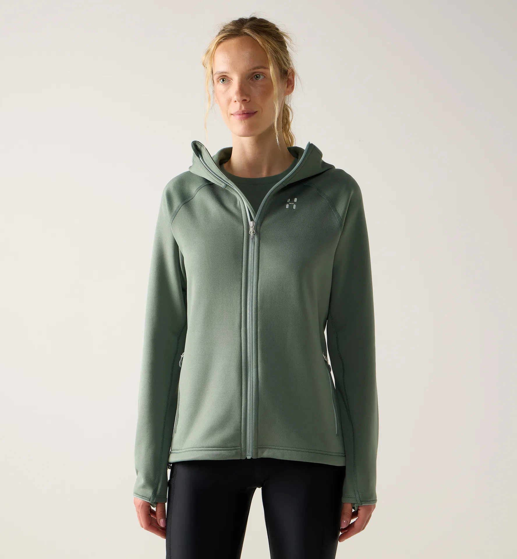 Haglöfs Magma Mid Hood Women Chlorophyll Green - Damen - XL