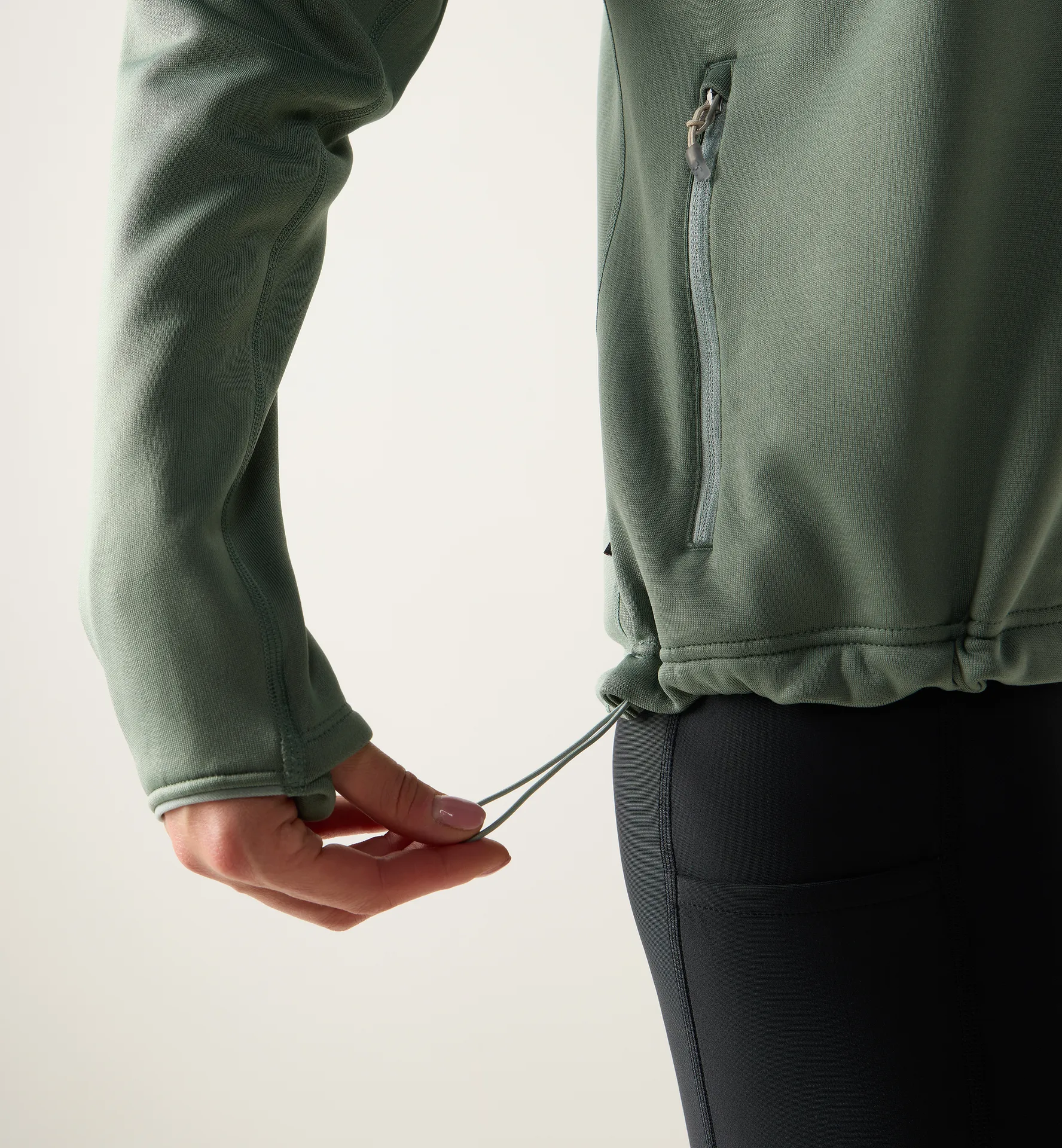 Magma Mid Hood Women Chlorophyll Green