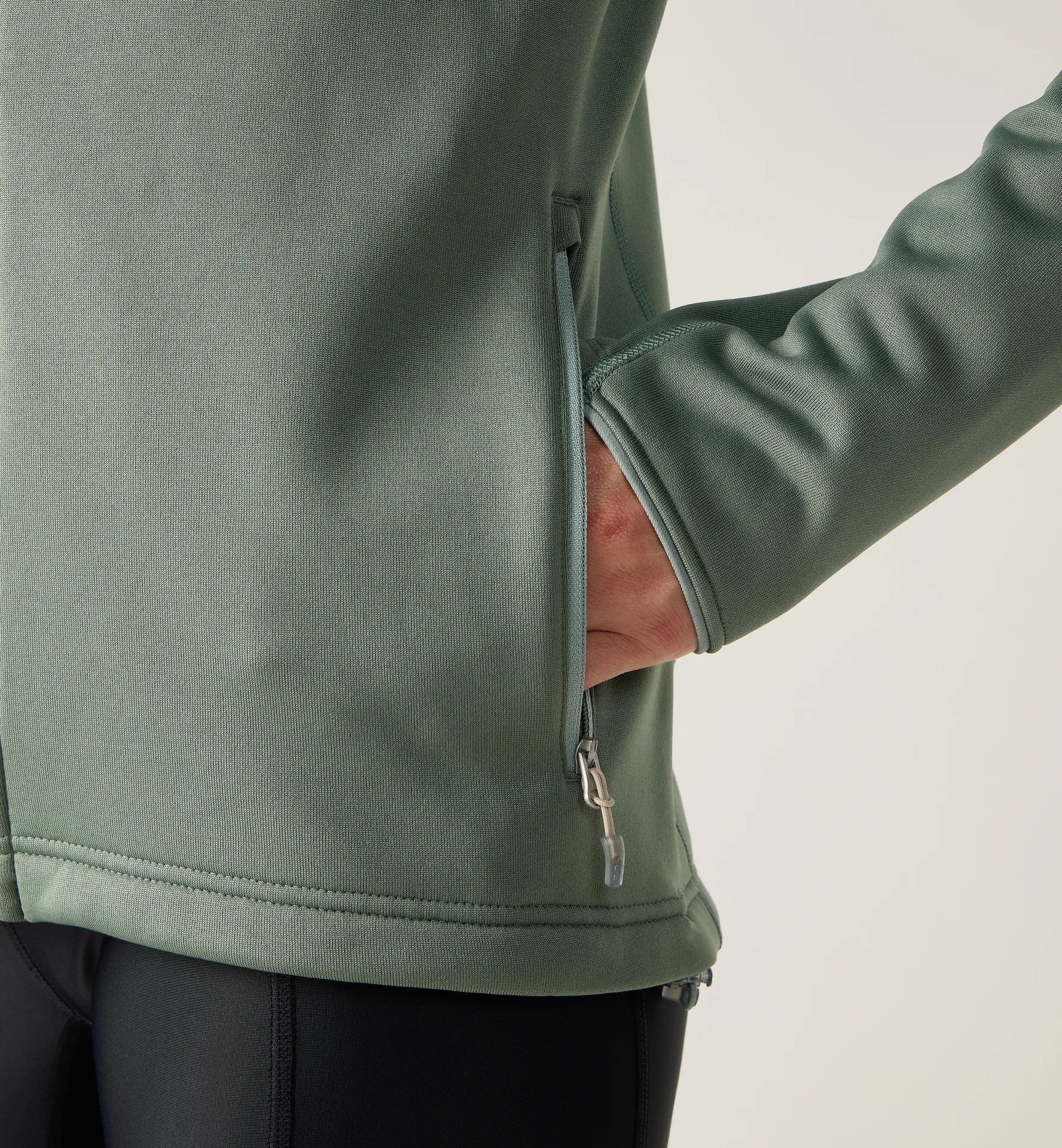 Magma Mid Hood Women Chlorophyll Green