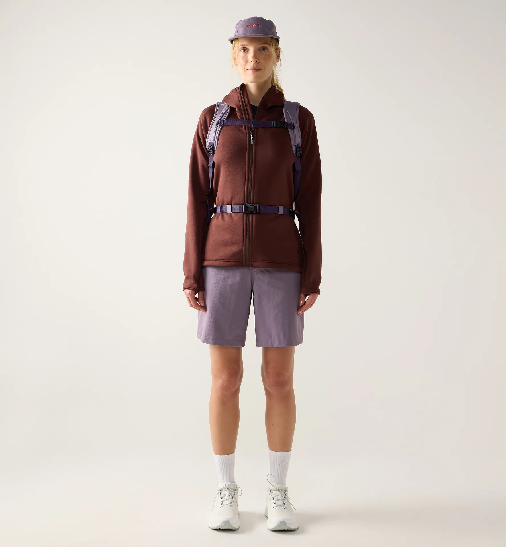 Magma Mid Hood Women Maroon Trail