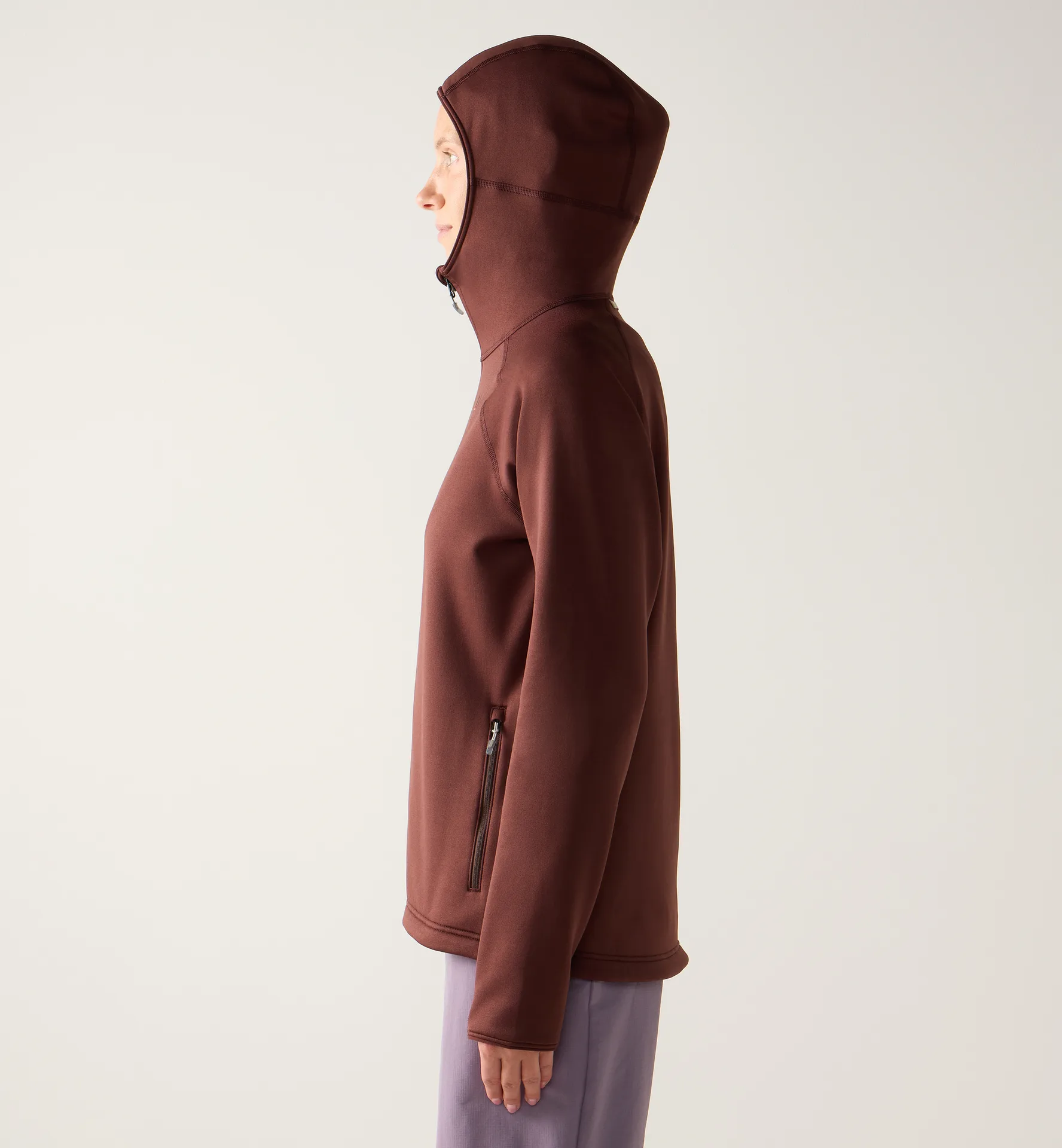 Magma Mid Hood Women Maroon Trail